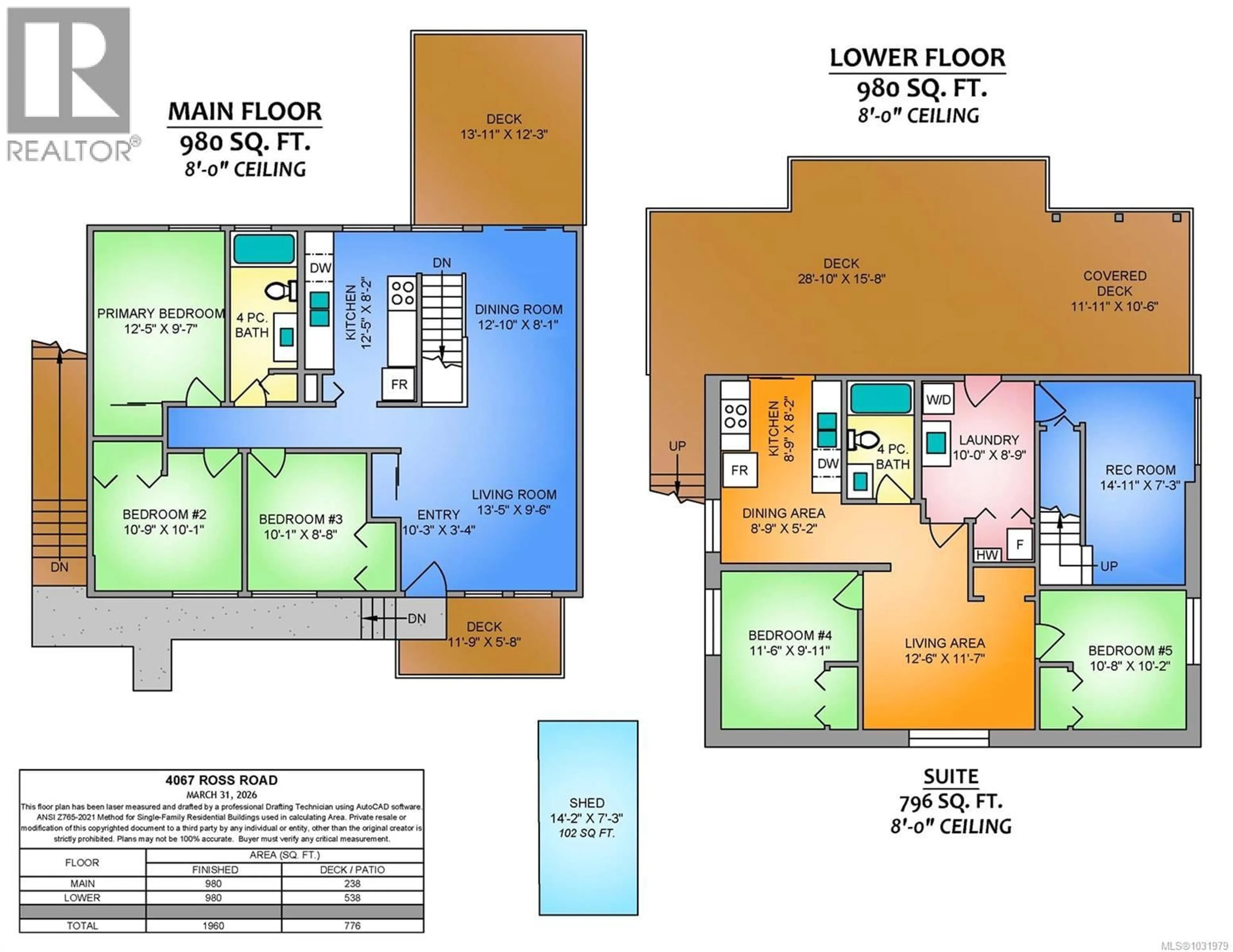Floor plan for 4067 ROSS ROAD, Nanaimo British Columbia V9T4M9