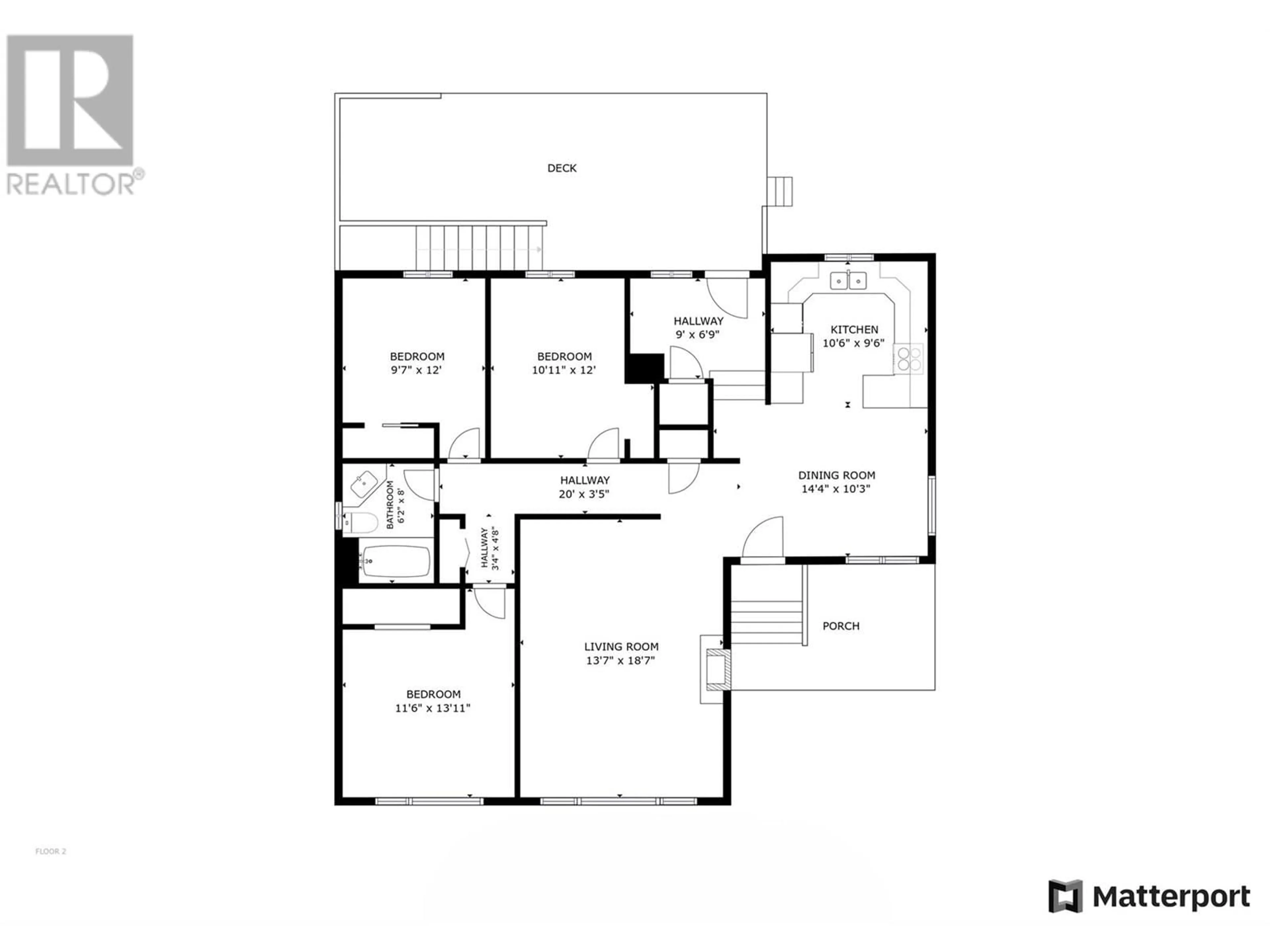 Floor plan for 895 Walrod Street, Kelowna British Columbia V1Y2S4