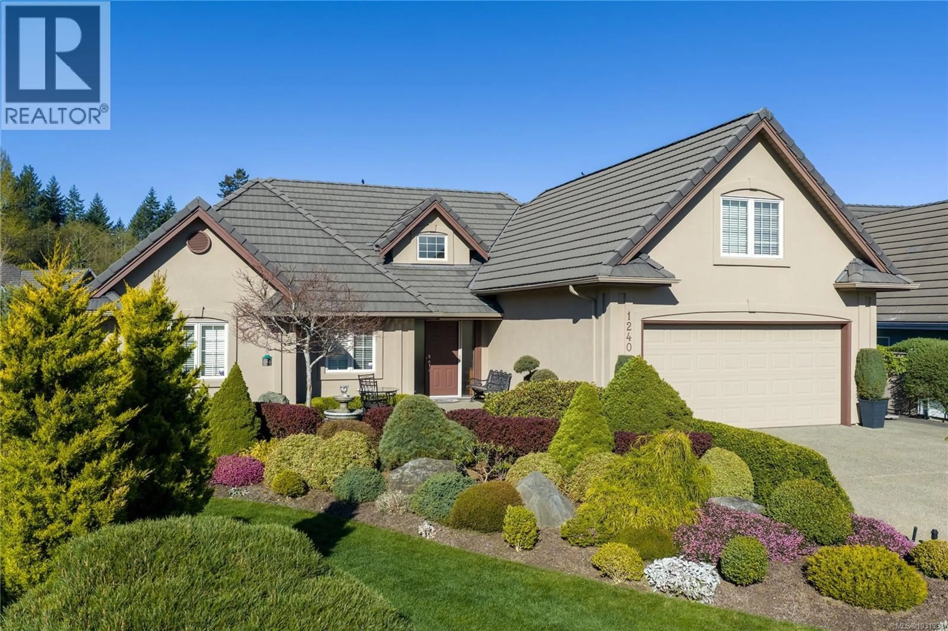 Home with vinyl exterior material, street for 1240 PRESTWICK PLACE, French Creek British Columbia V9P2W2