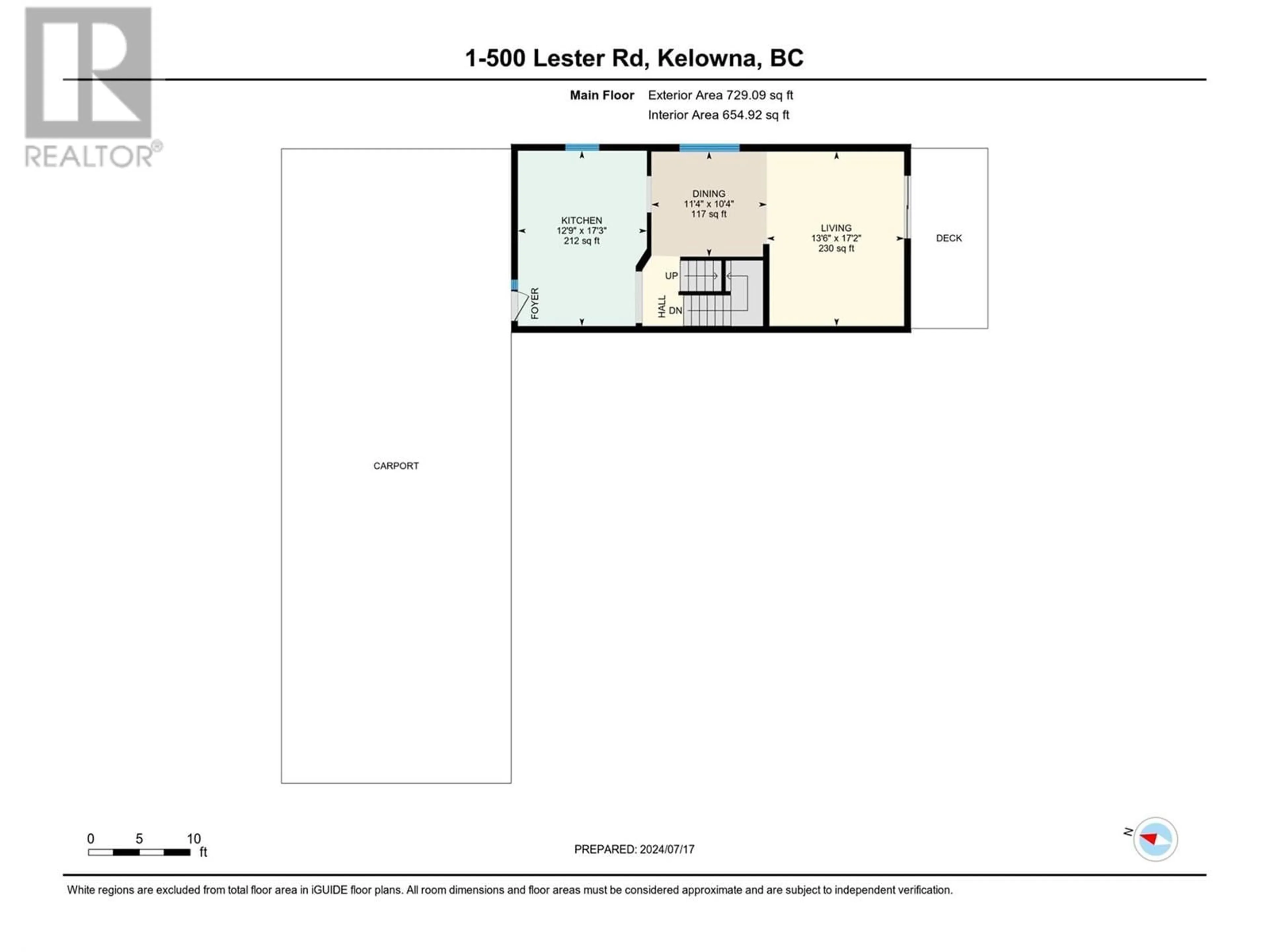 Floor plan for 500 Lester Road Unit# 1, Kelowna British Columbia V1X6E2