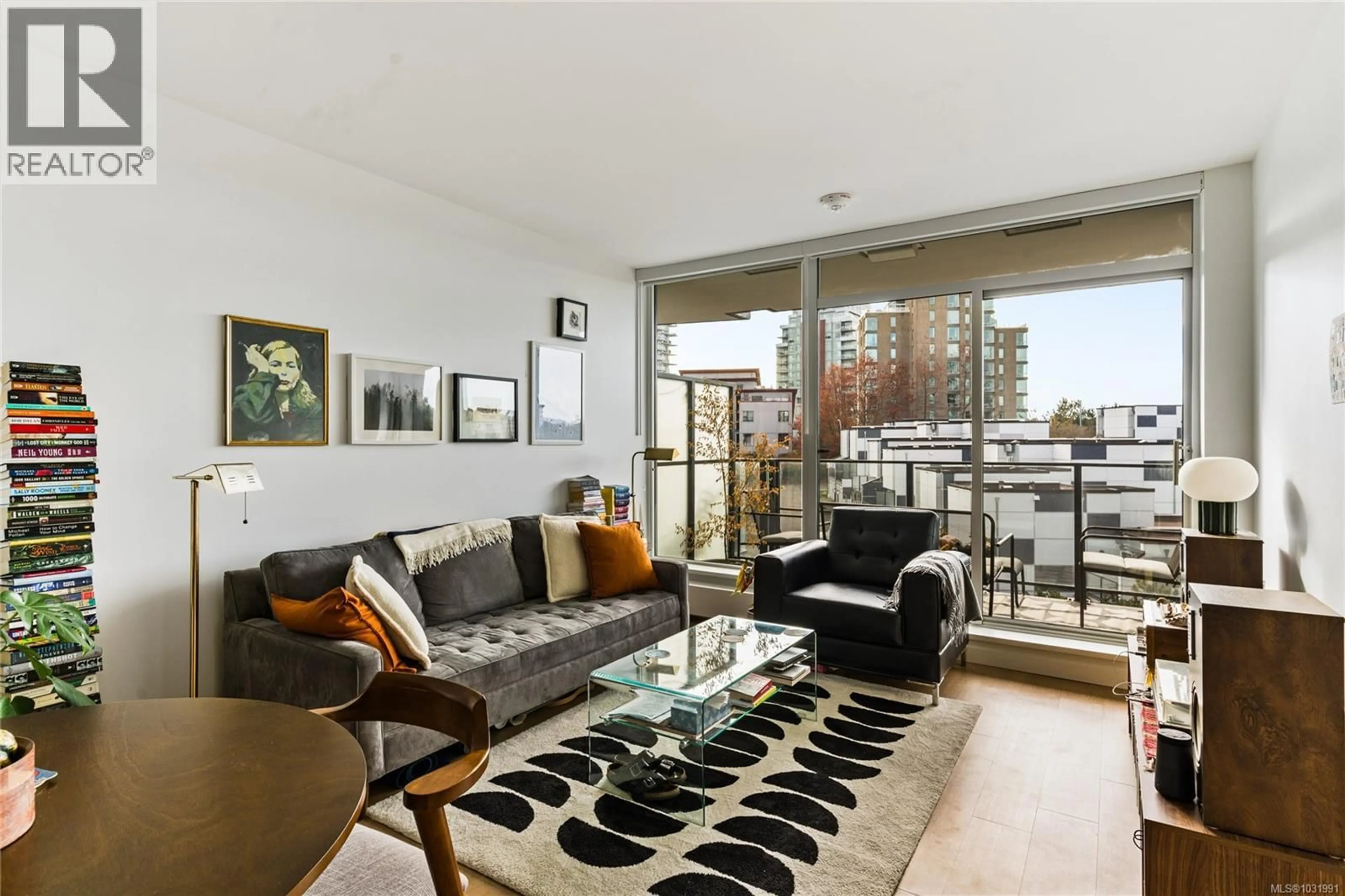 Living room with furniture, unknown for 507 - 369 TYEE ROAD, Victoria British Columbia V9A0B6