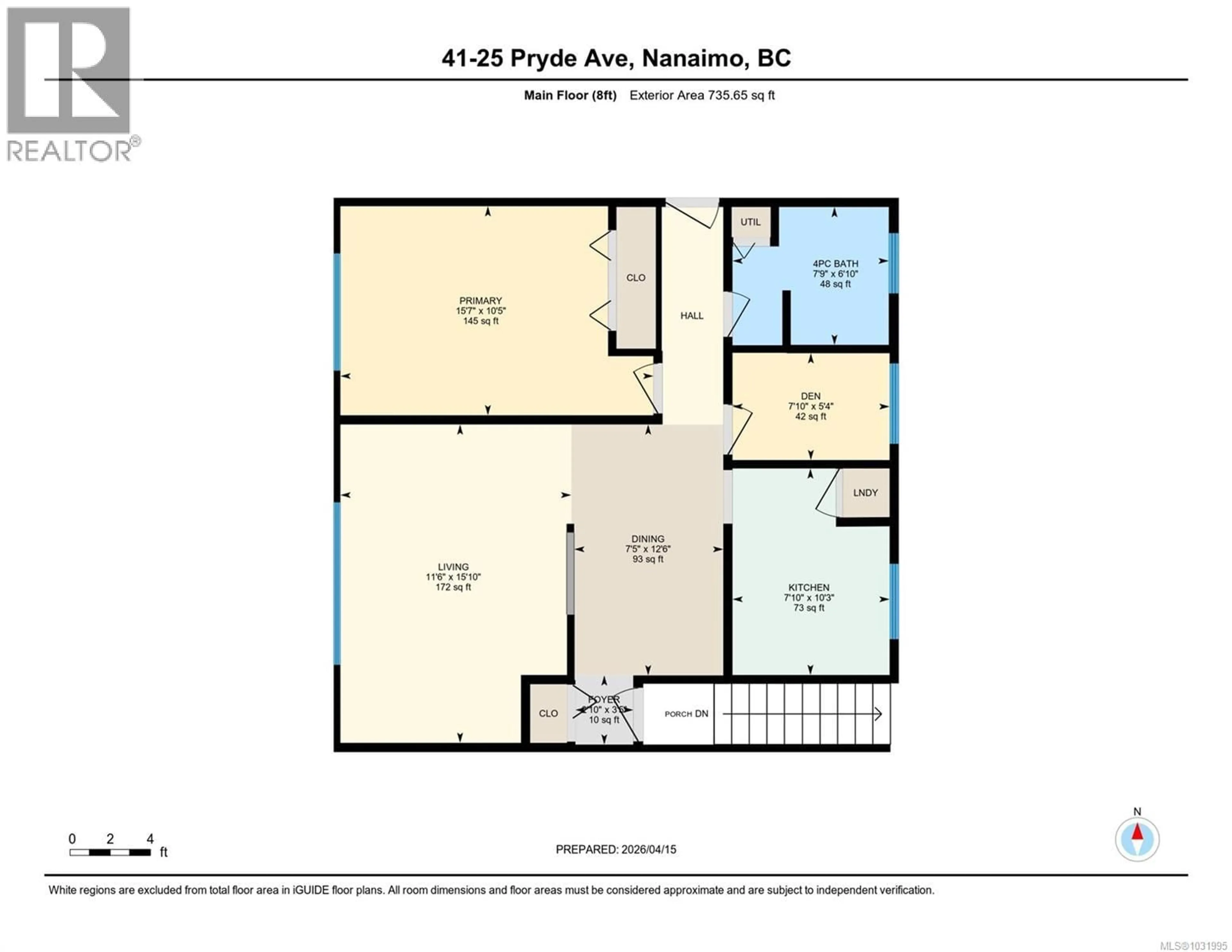 Floor plan for 41 - 25 PRYDE AVENUE, Nanaimo British Columbia V9S1M9