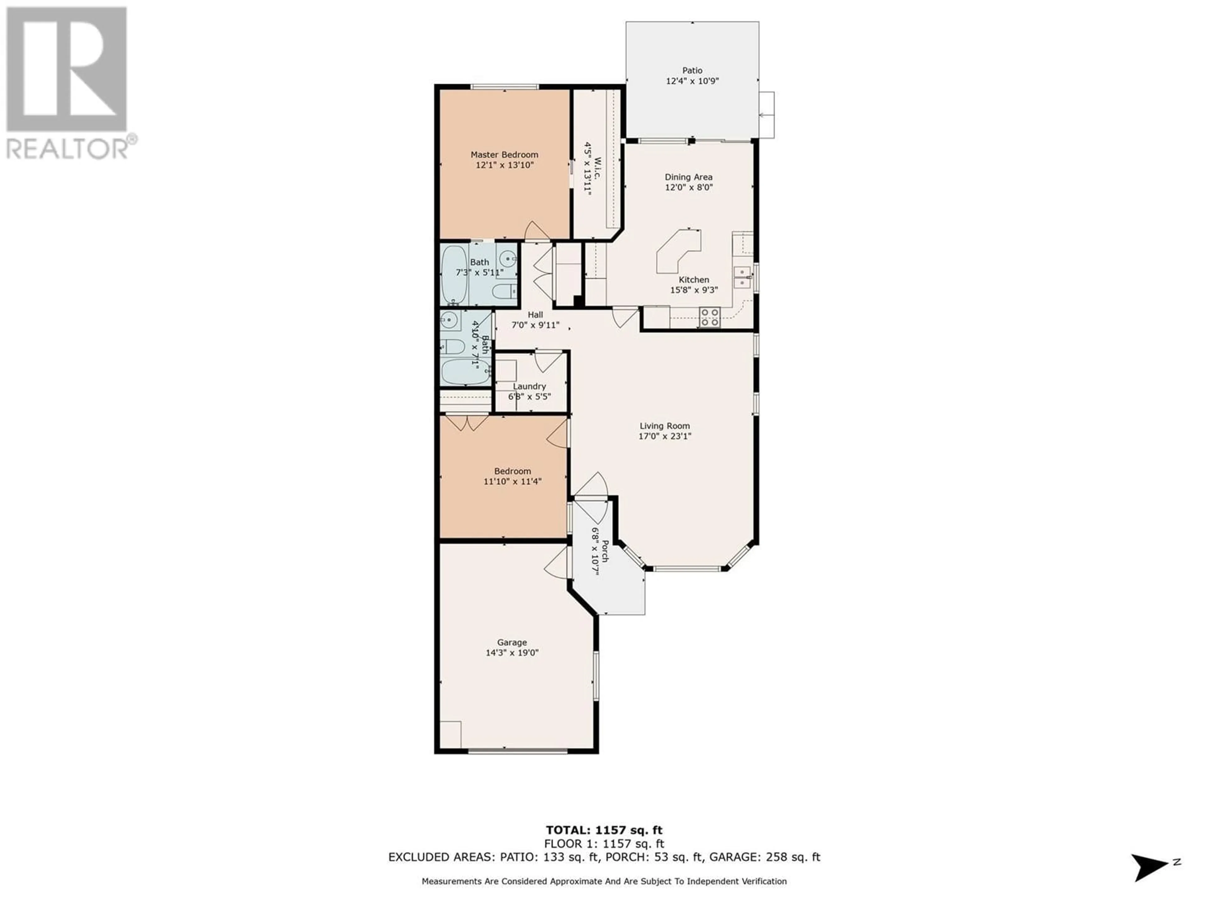 Floor plan for 2250 Louie Drive Unit# 16, Westbank British Columbia V4T2M6