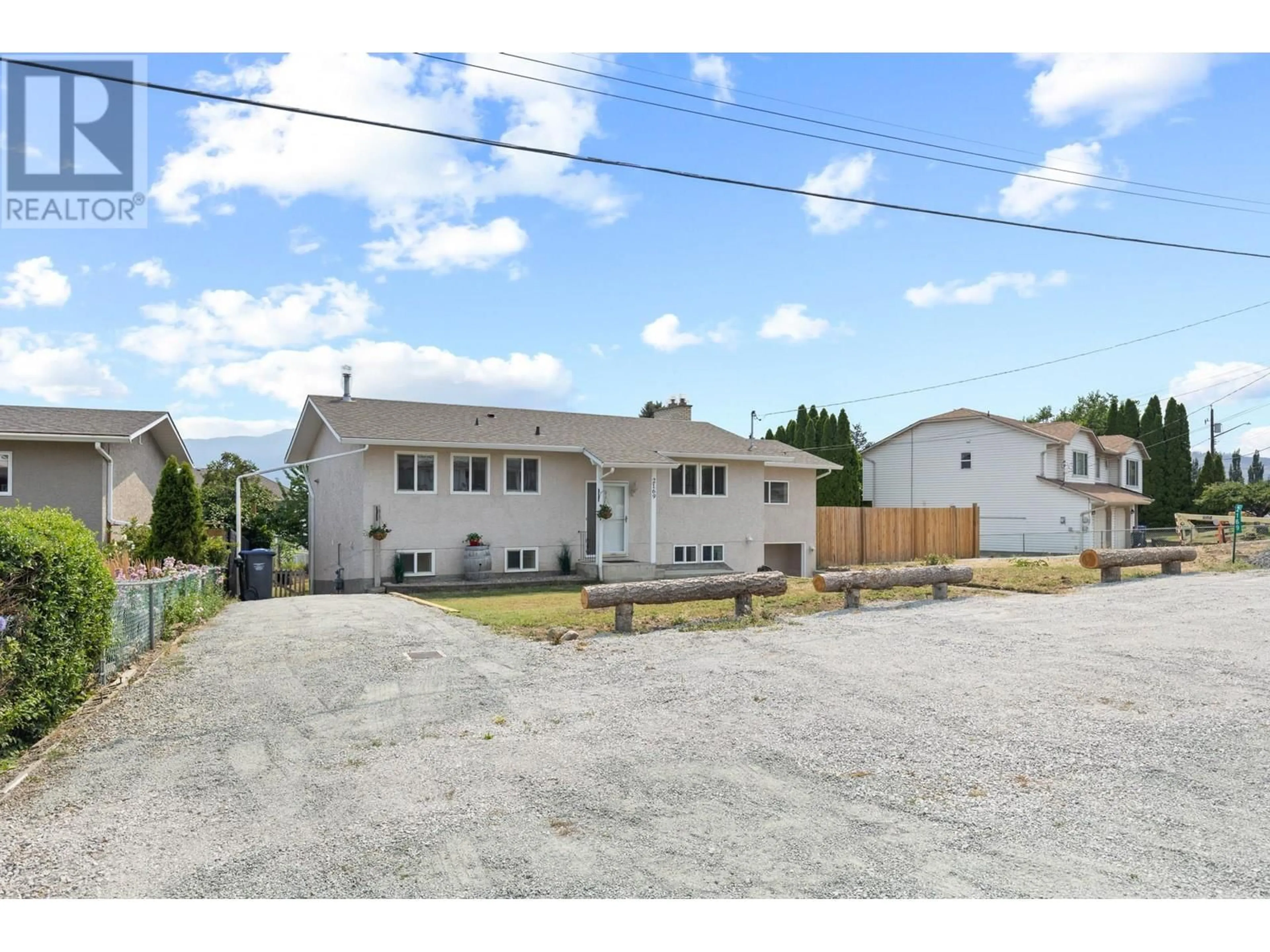 Frontside or backside of a home, the street view for 2169 Peters Road, West Kelowna British Columbia V4T2C3