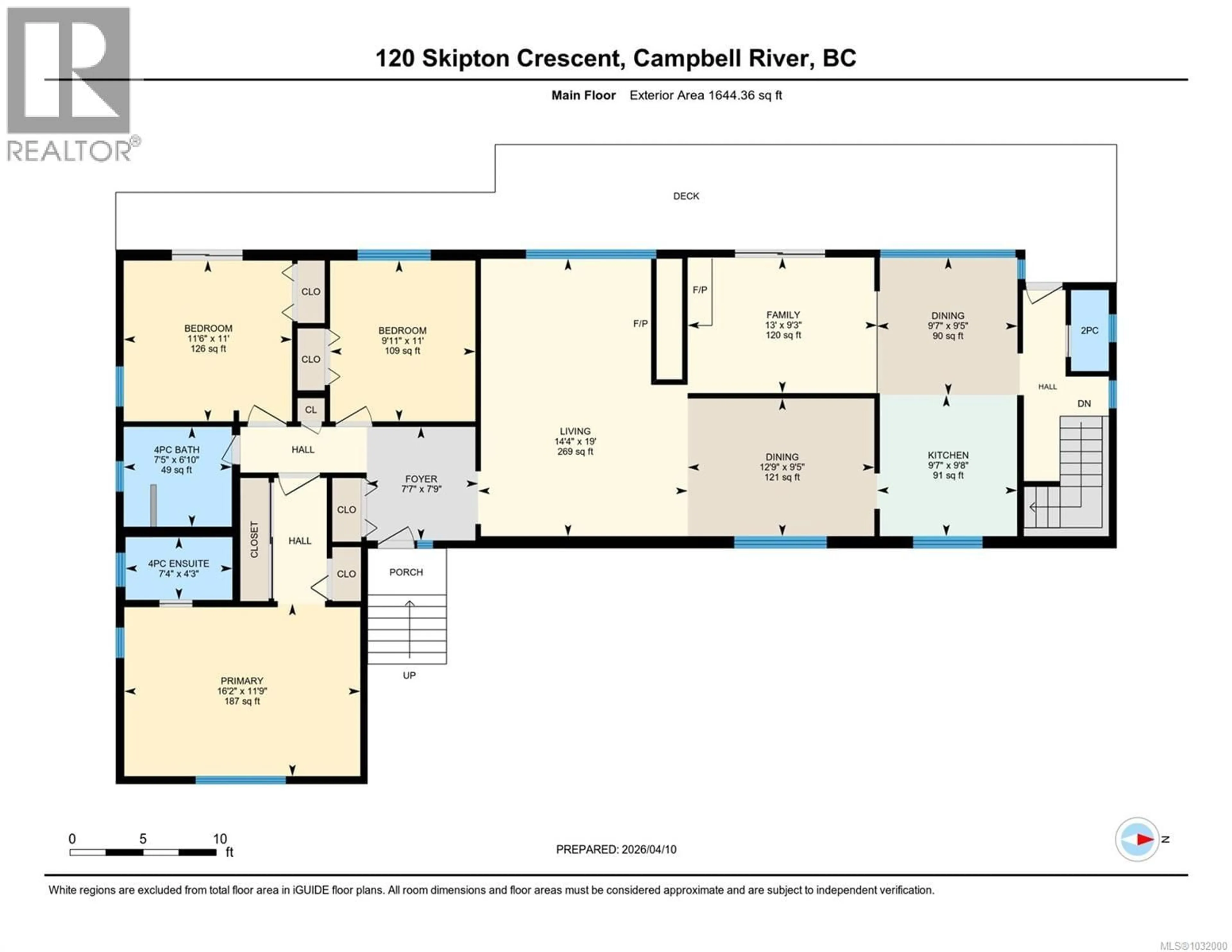 Floor plan for 120 SKIPTON CRESCENT, Campbell River British Columbia V9H1H3