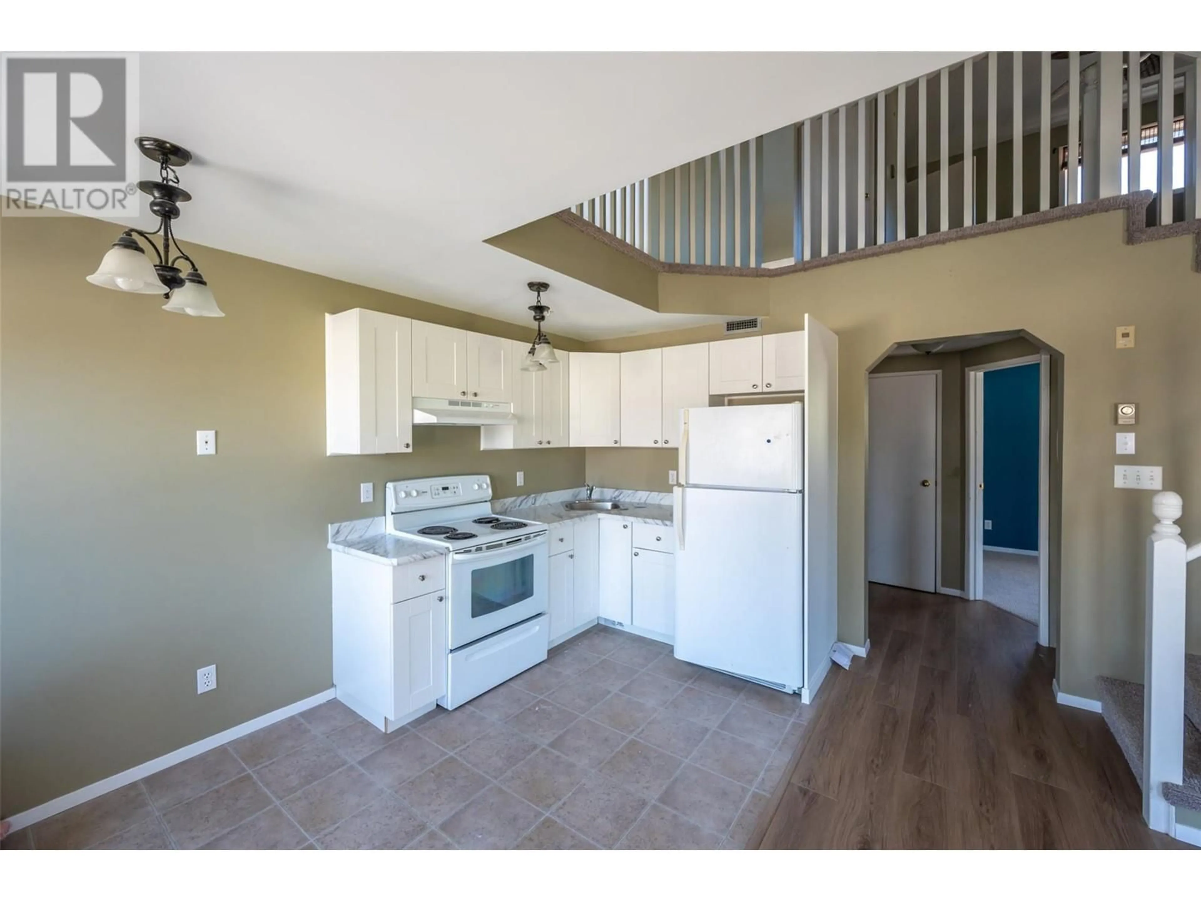 Standard kitchen, wood floors, cottage for 1135 Main Street Unit# 6, Okanagan Falls British Columbia V0H1R0