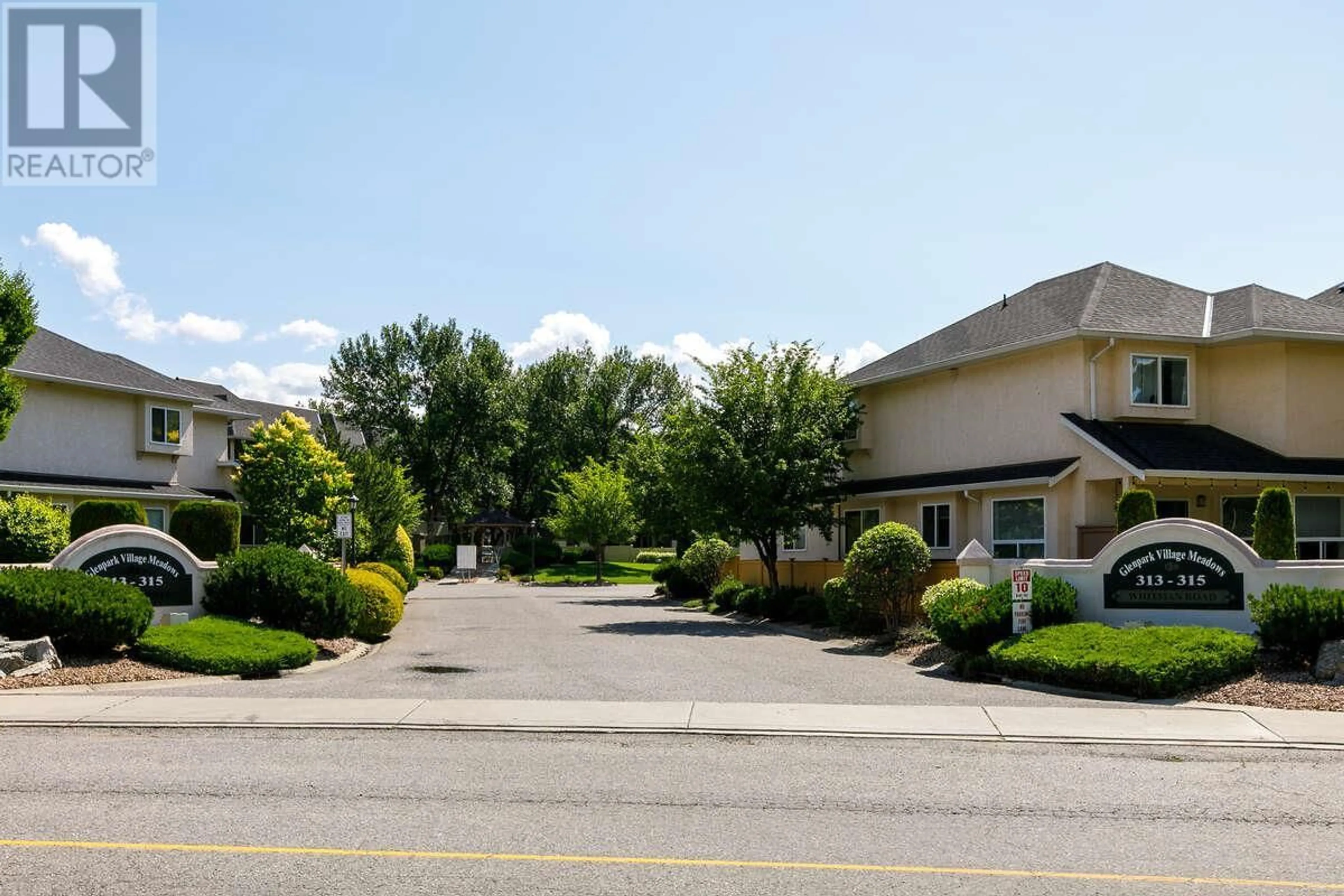 A pic from exterior of the house or condo, the street view for 315 Whitman Road Unit# 205, Kelowna British Columbia V1V2J4