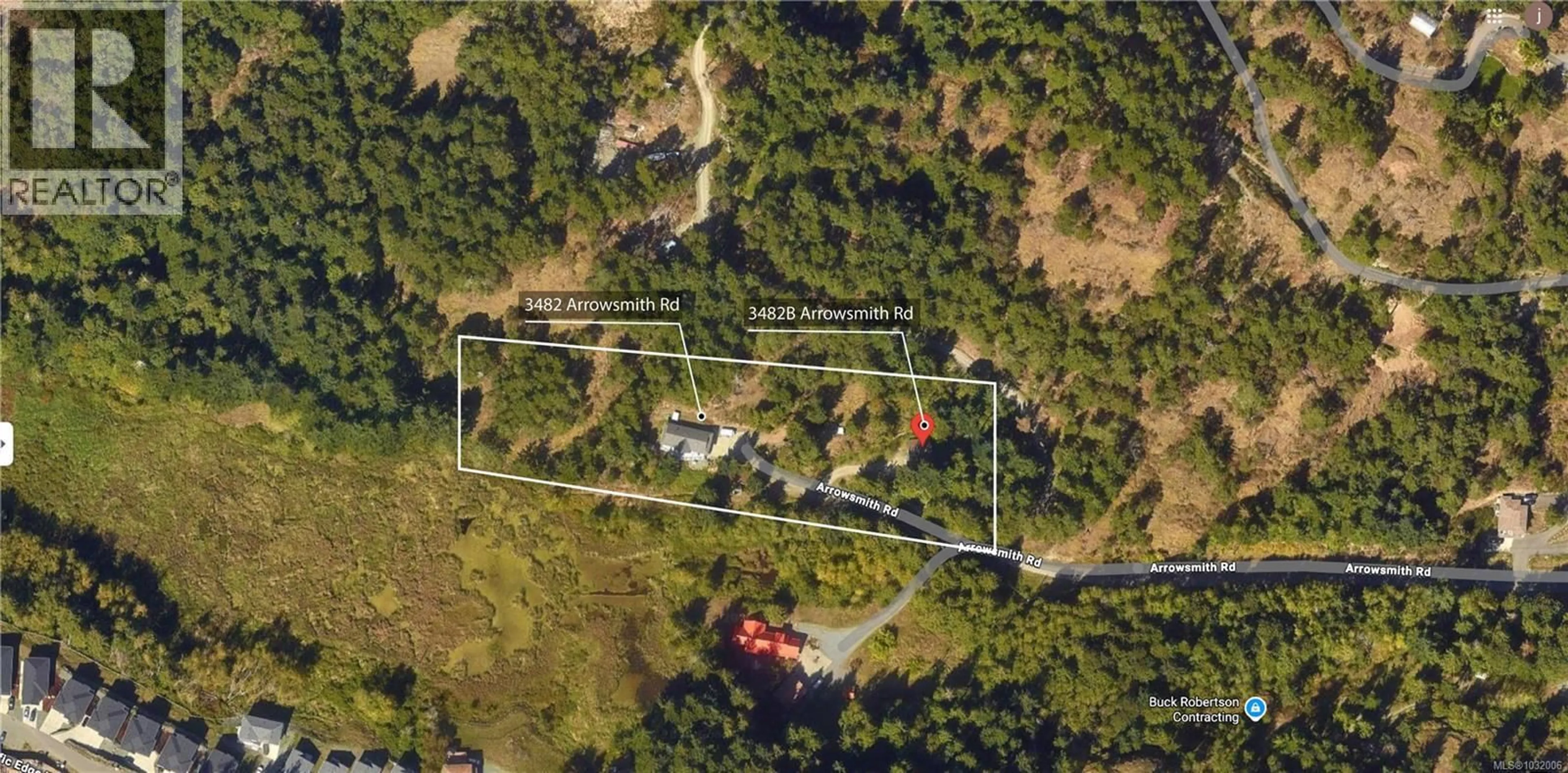 A pic from outside/outdoor area/front of a property/back of a property/a pic from drone, unknown for 3482 ARROWSMITH ROAD, Nanaimo British Columbia V9T5V3