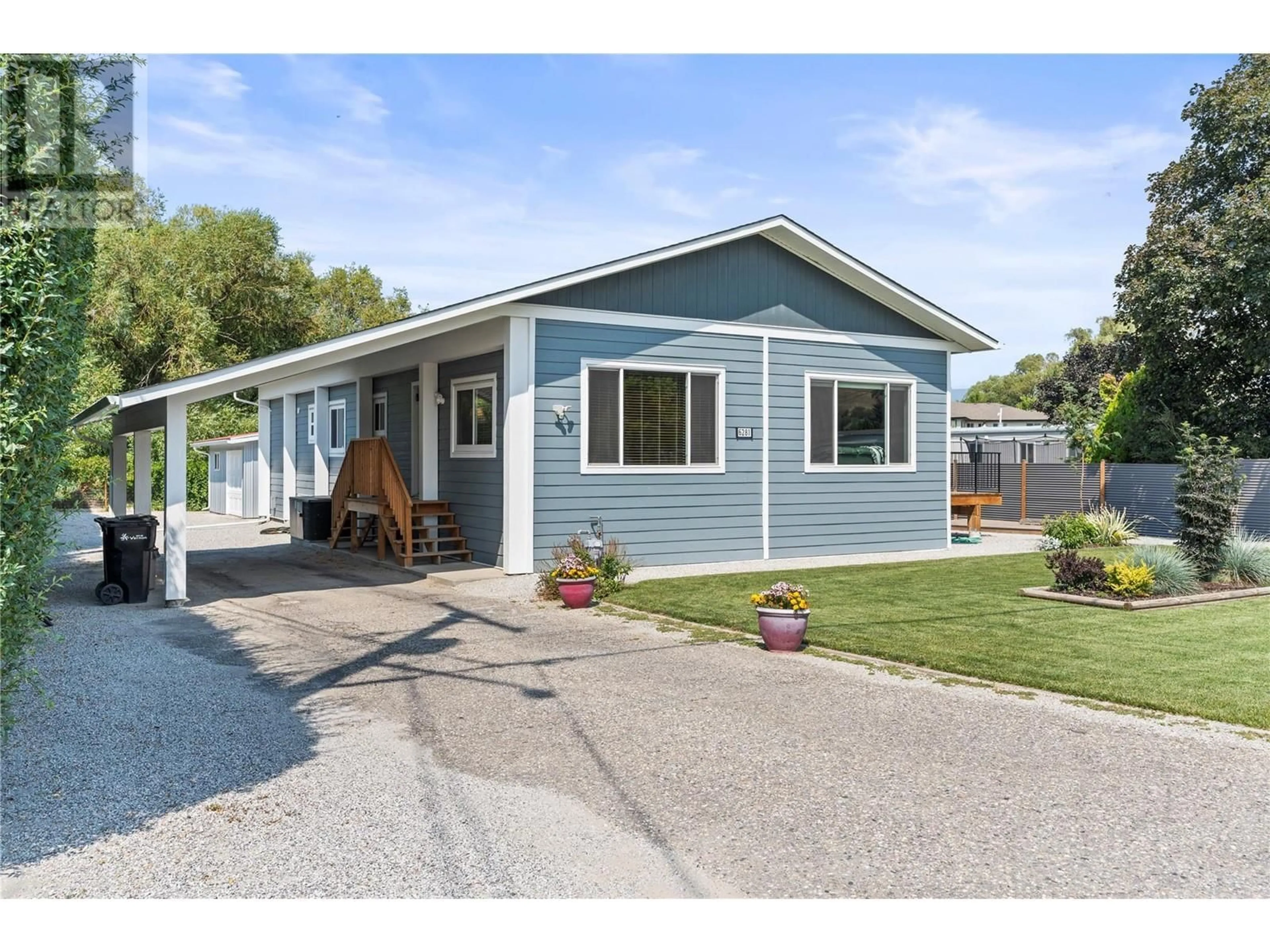 Home with vinyl exterior material for 6281 Osprey Road, Vernon British Columbia V1H1M7