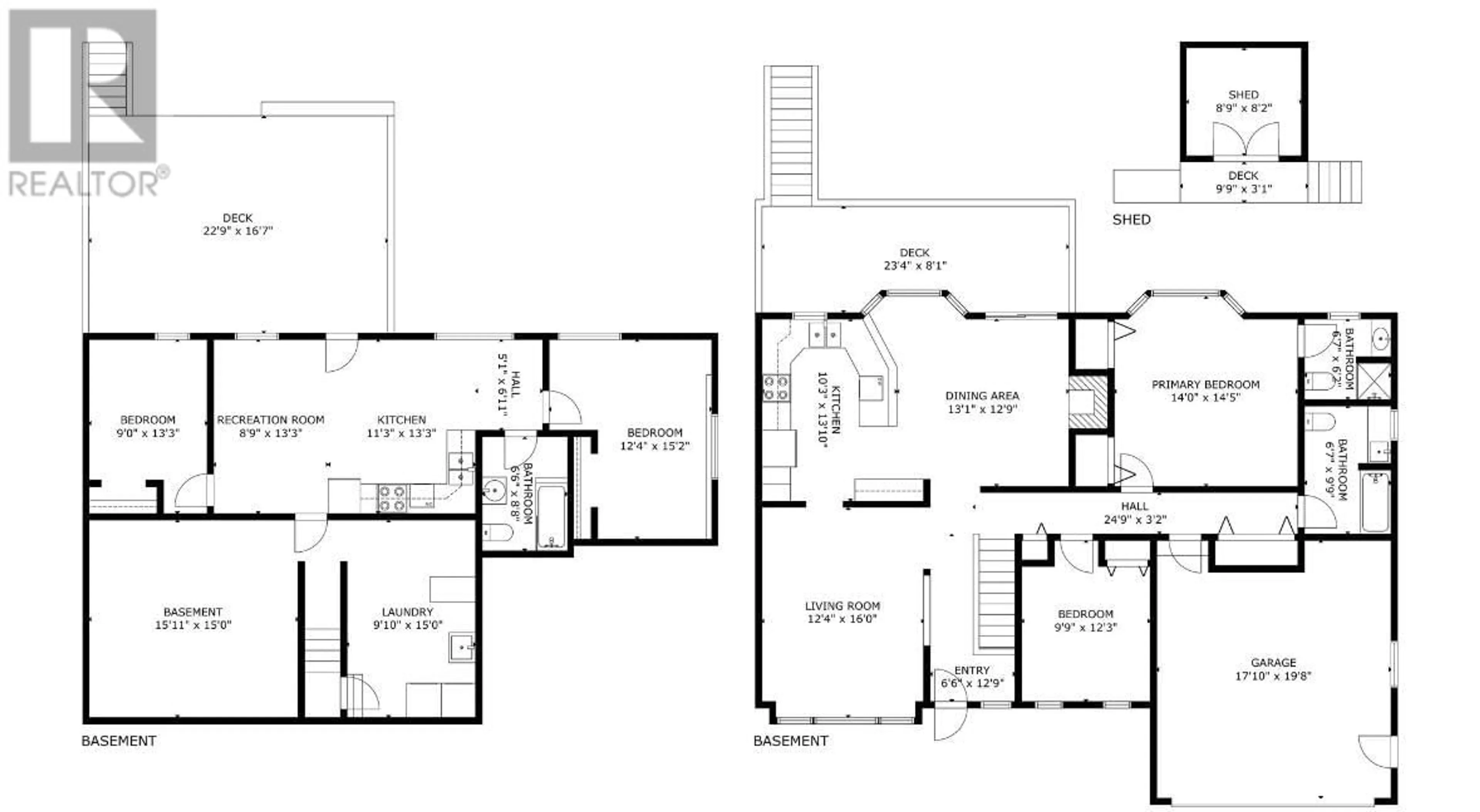 Floor plan for 4401 Westview Drive, Vernon British Columbia V1T9B2