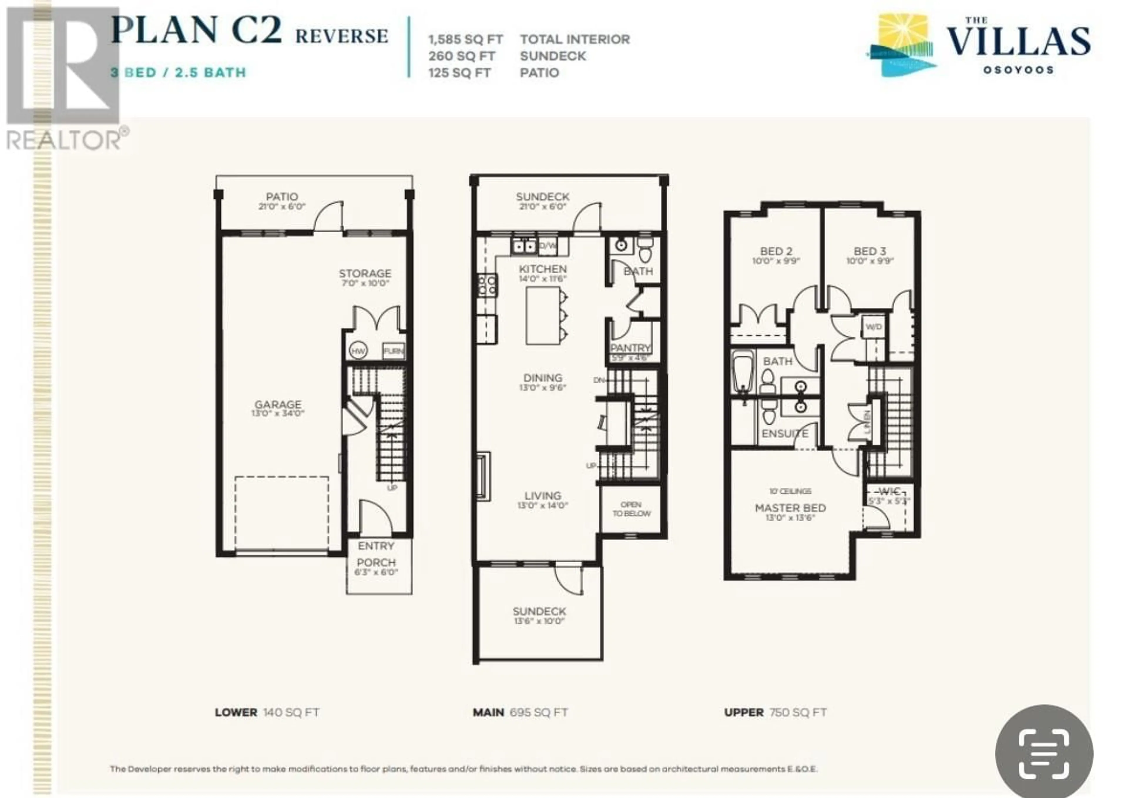 Floor plan for 8000 Vedette Drive Unit# 44, Osoyoos British Columbia V0H1V2