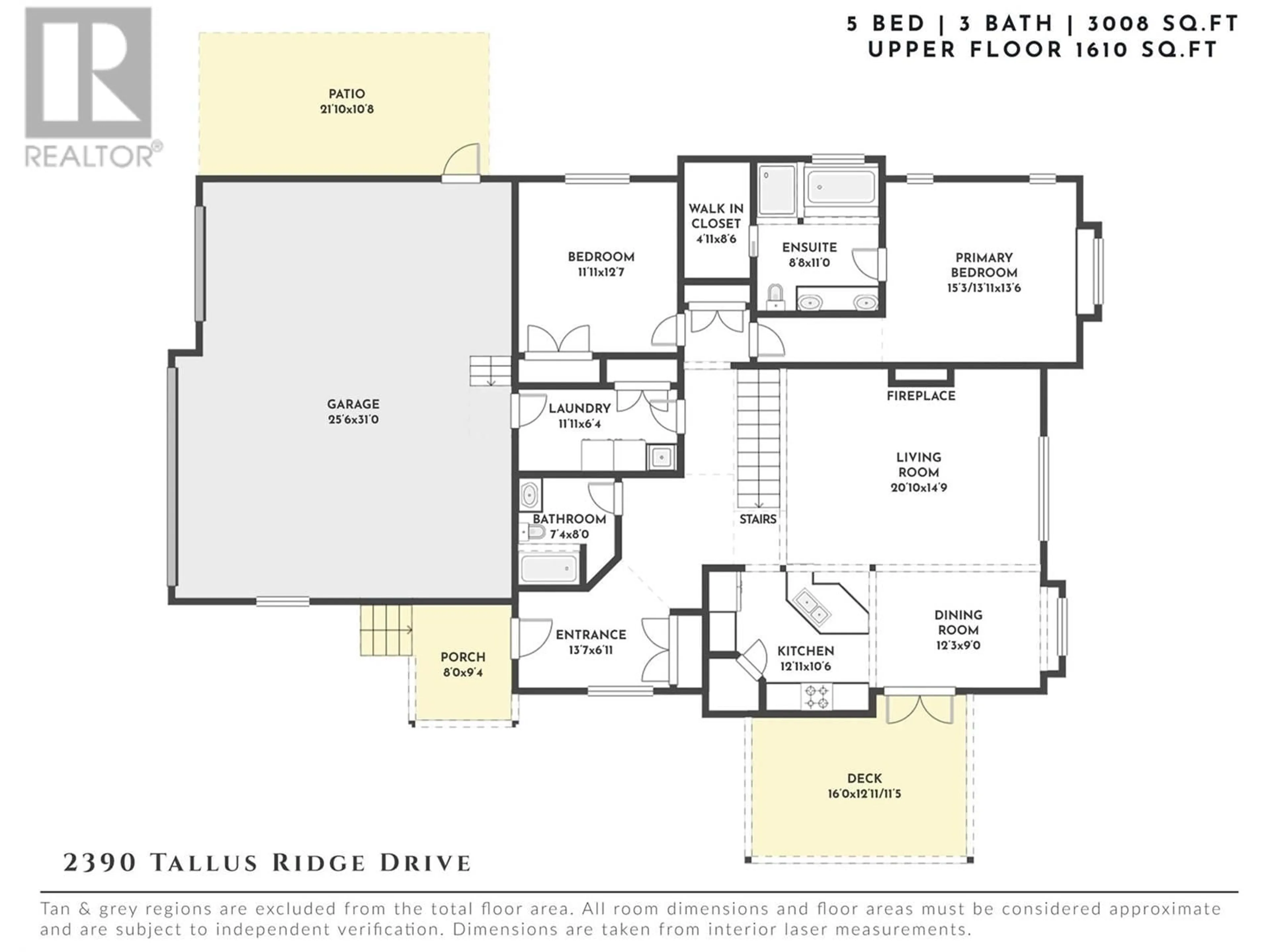 Floor plan for 2390 Tallus Ridge Drive, West Kelowna British Columbia V4T3H5
