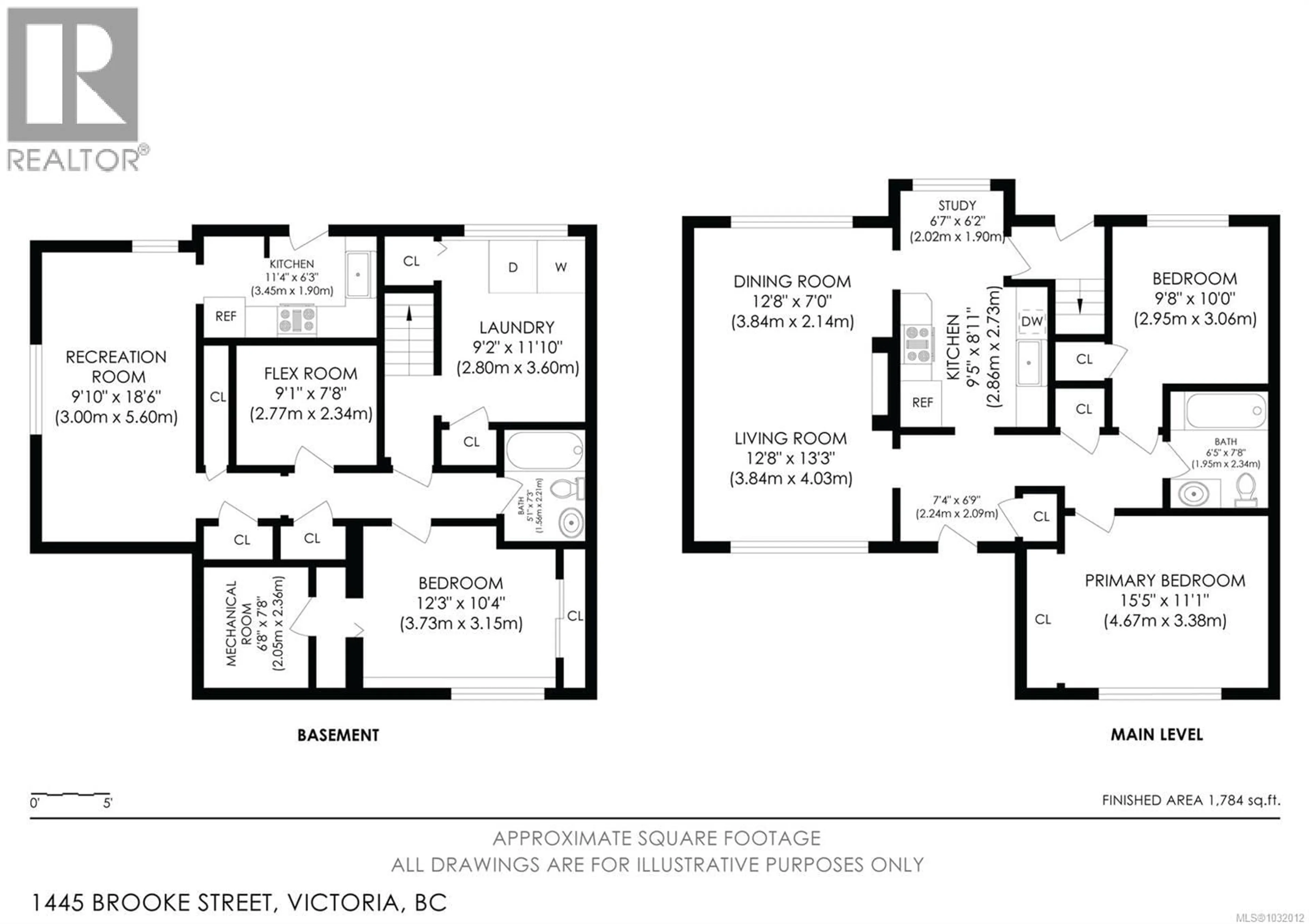 Floor plan for 1445 BROOKE STREET, Victoria British Columbia V8S1M4
