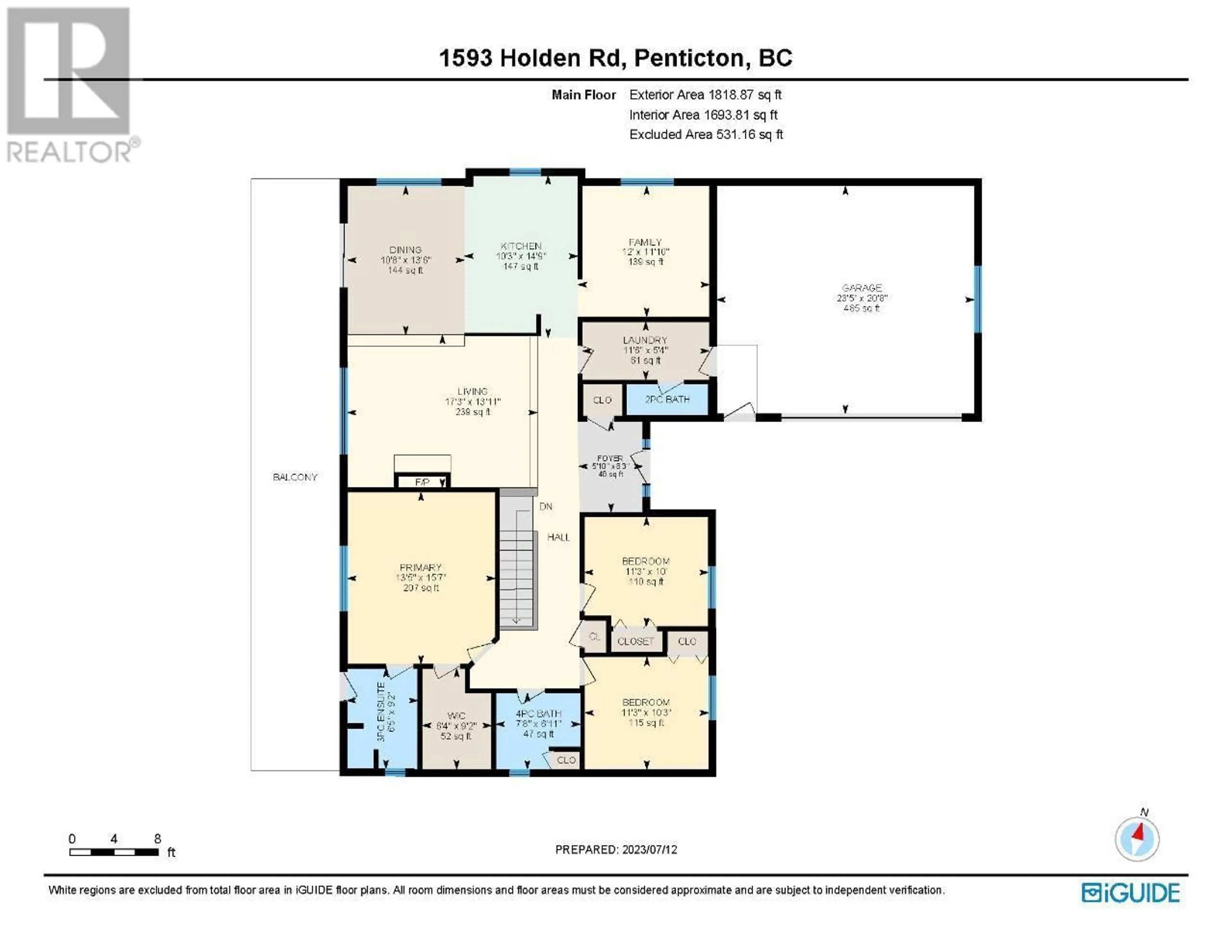 Floor plan for 1593 HOLDEN Road, Penticton British Columbia V2A8M9