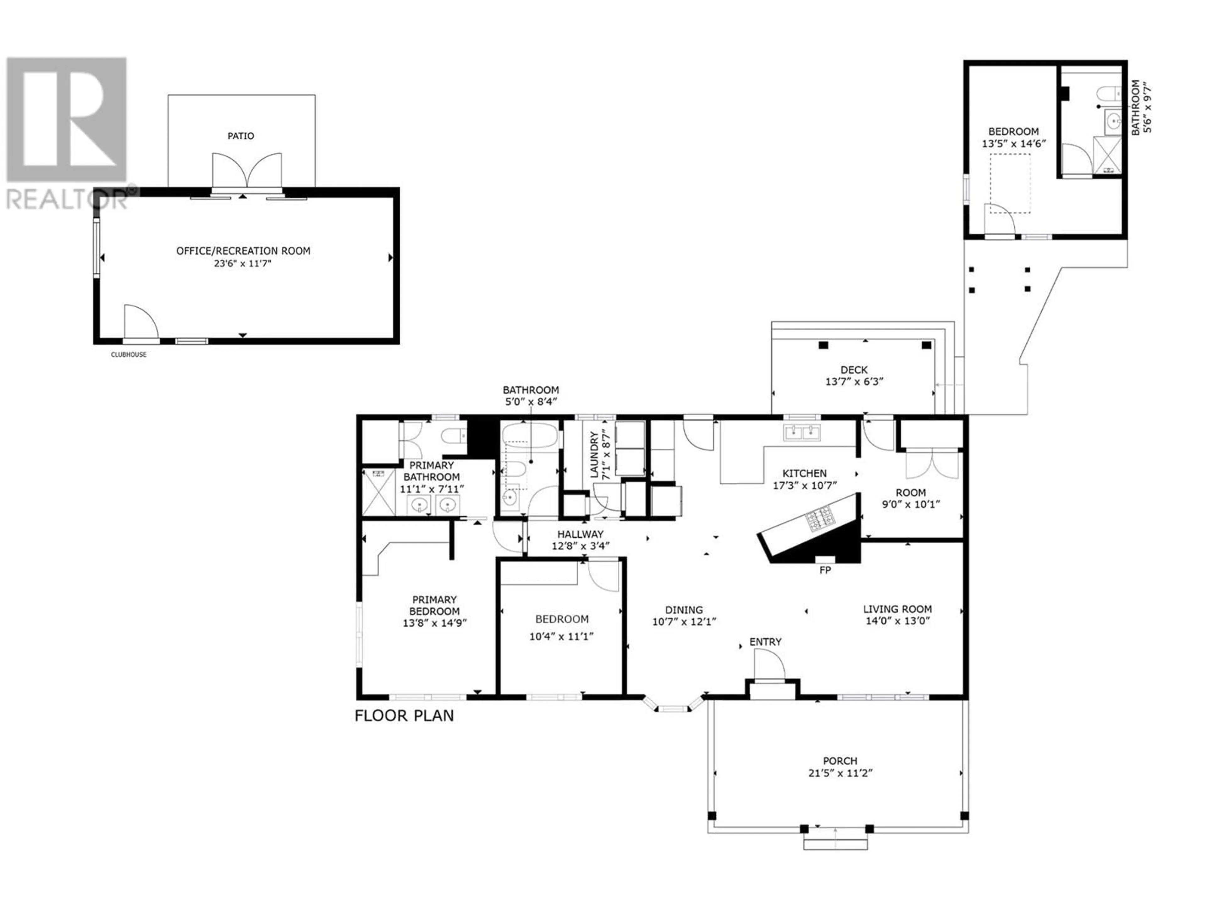 Floor plan for 3155 Mathews Road, Kelowna British Columbia V1W4C4