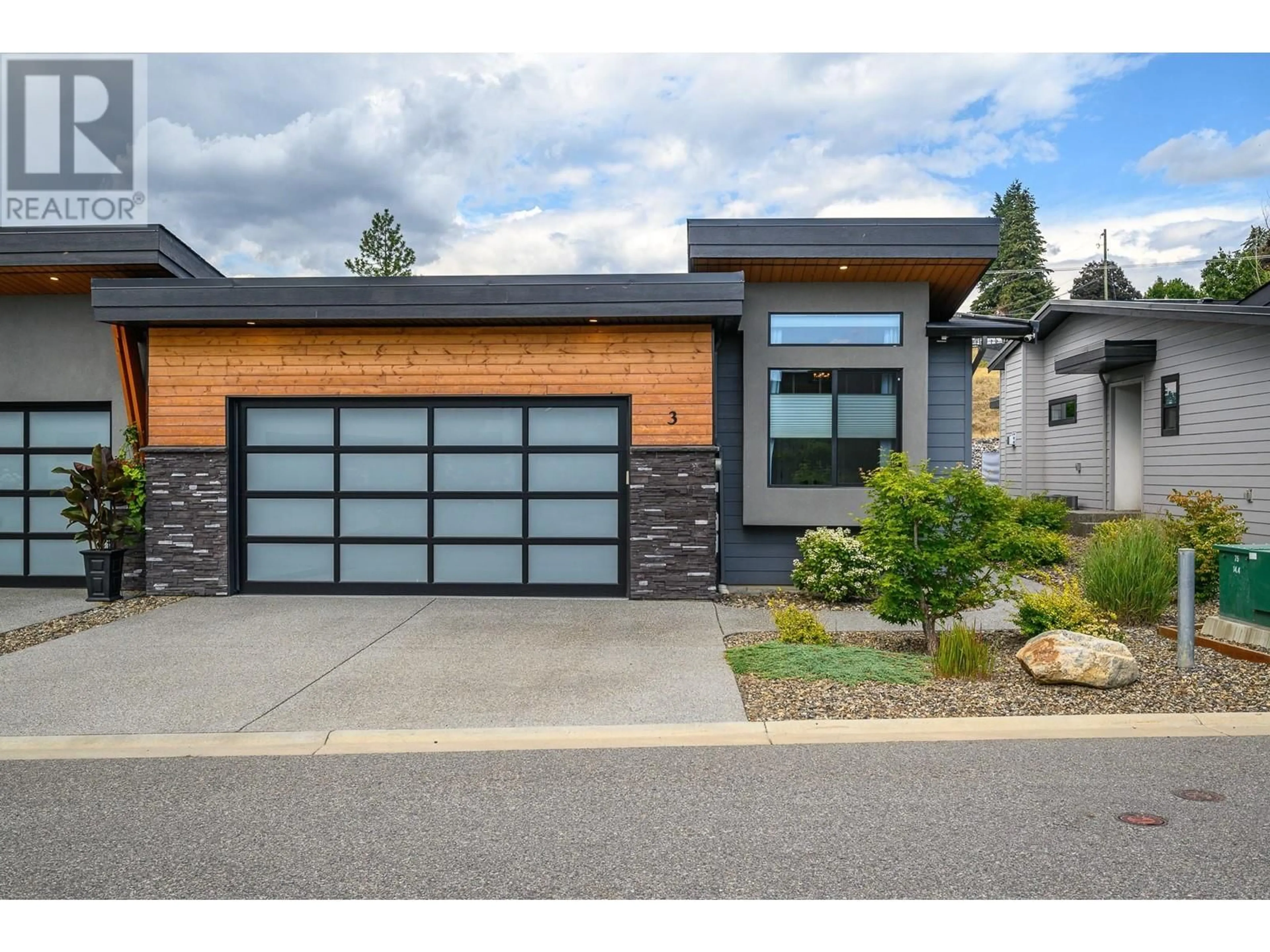 Home with brick exterior material for 5350 Silver Star Road Unit# 3, Vernon British Columbia V1B3K4