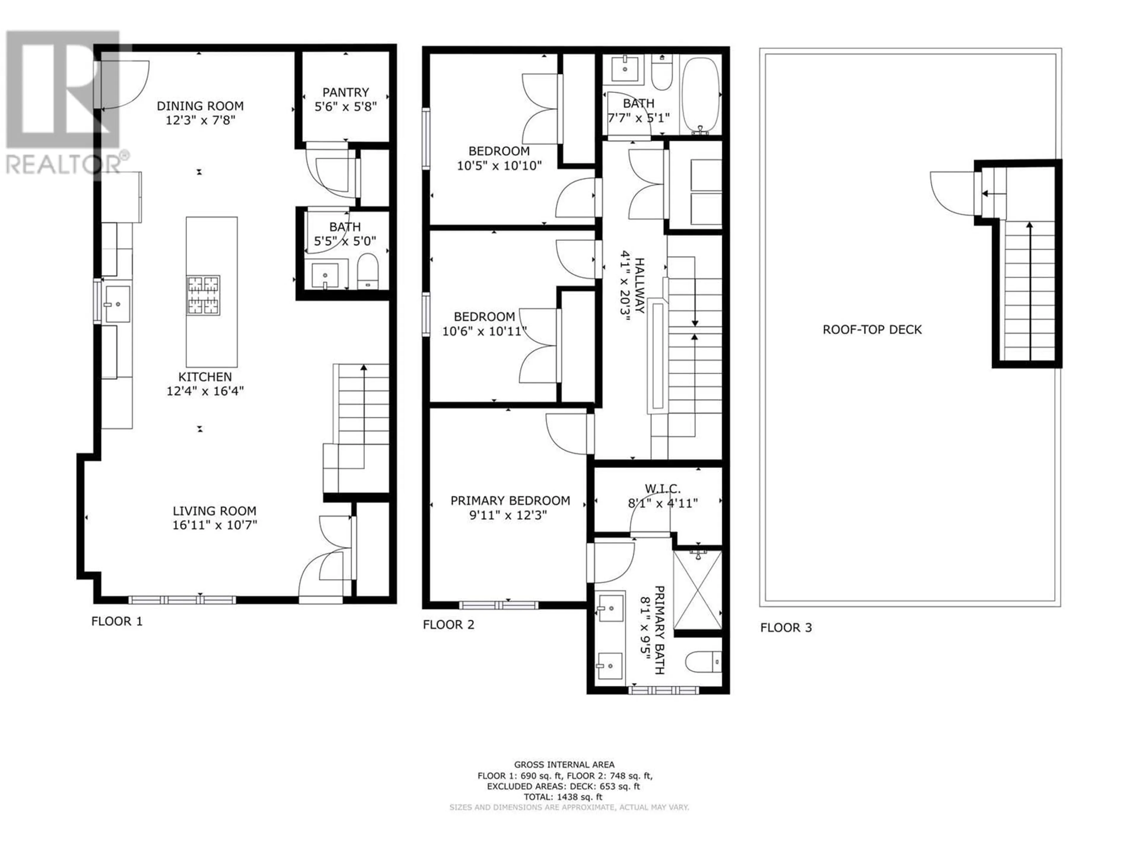 Floor plan for 832 Martin Avenue Unit# 2, Kelowna British Columbia V1Y6V3