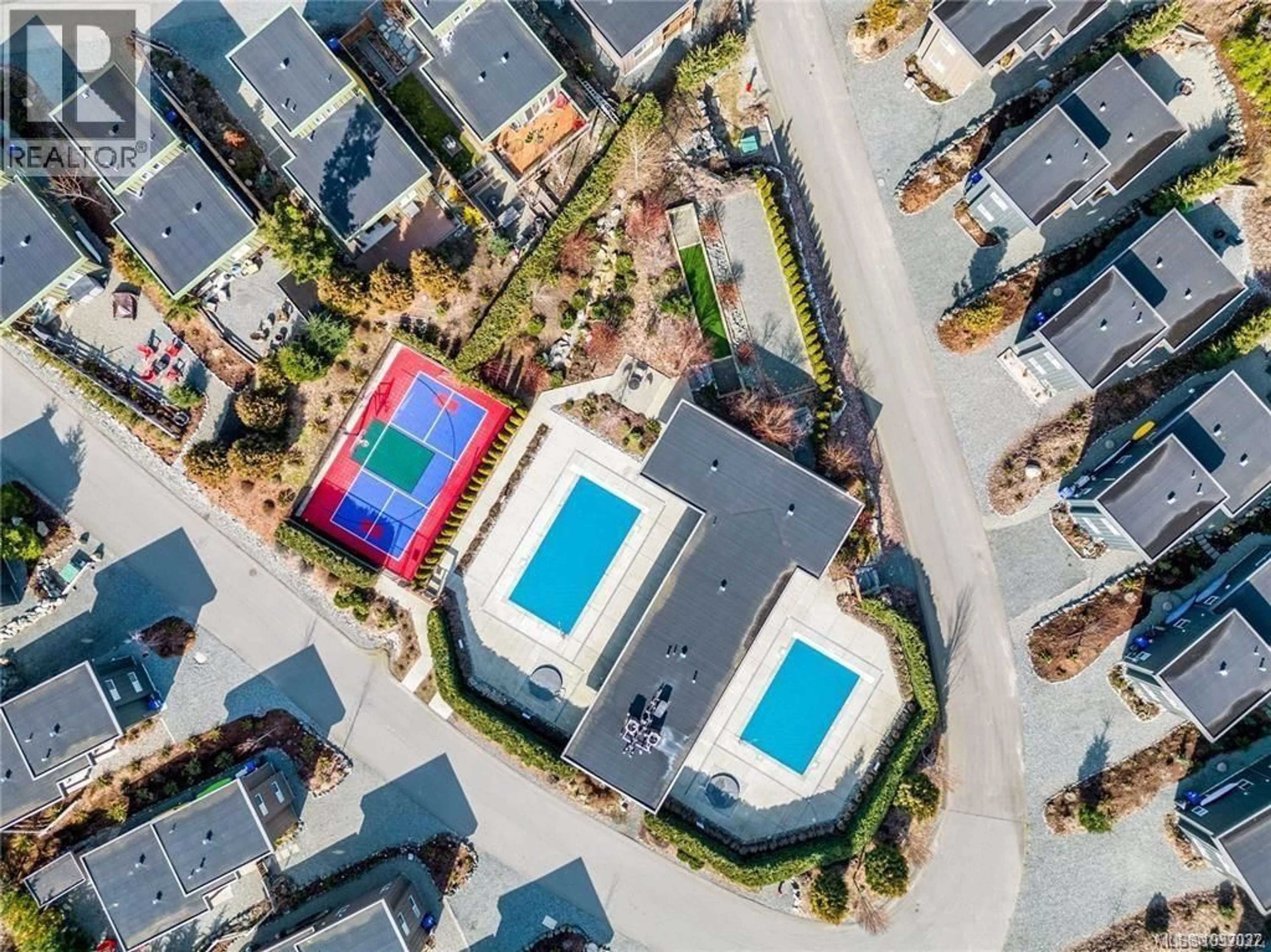 A pic from outside/outdoor area/front of a property/back of a property/a pic from drone, street for 9332 CABIN WAY, Lake Cowichan British Columbia V0R2G1