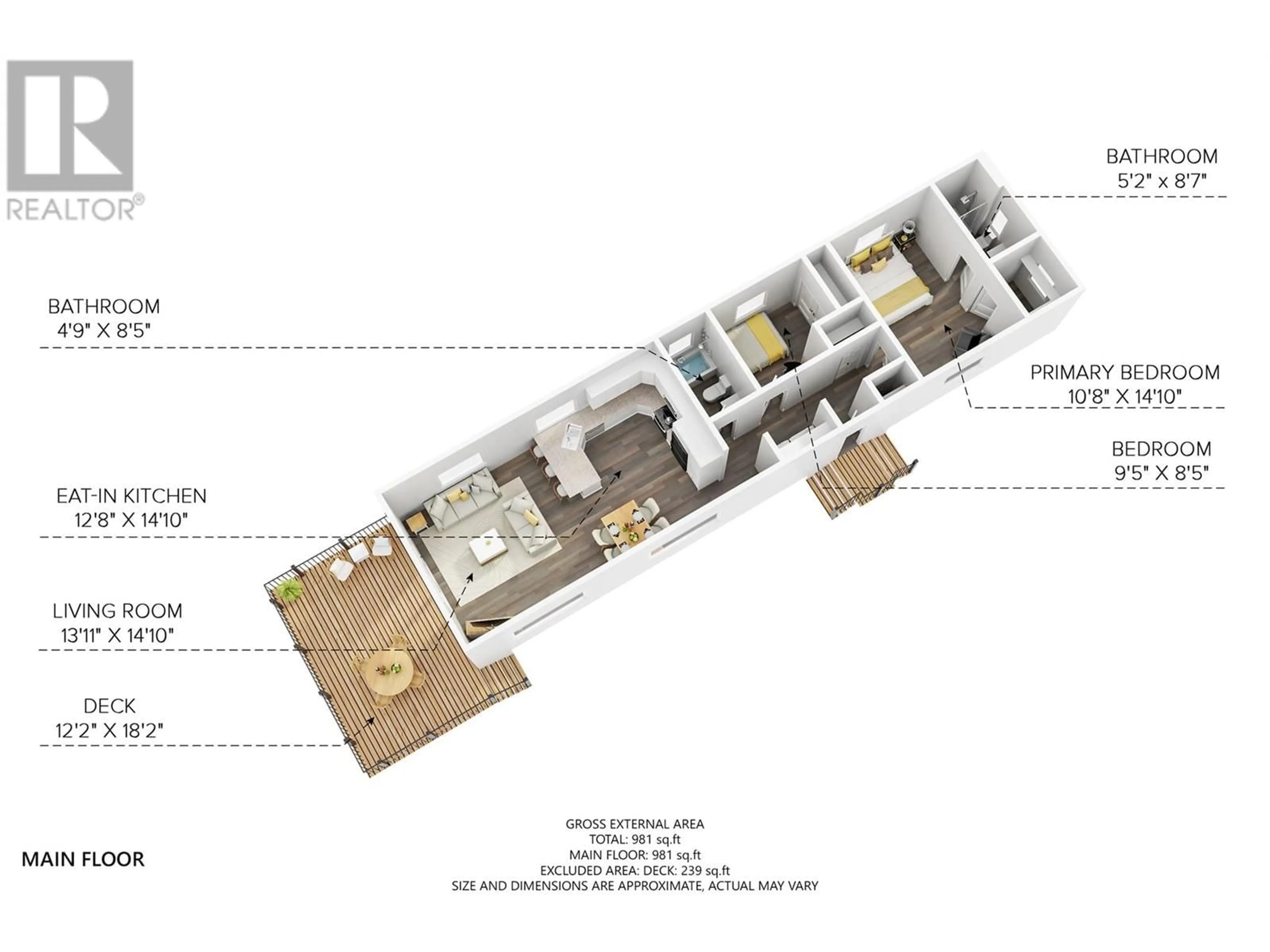 Floor plan for 1600 43 Avenue Unit# 2, Vernon British Columbia V1T9G6