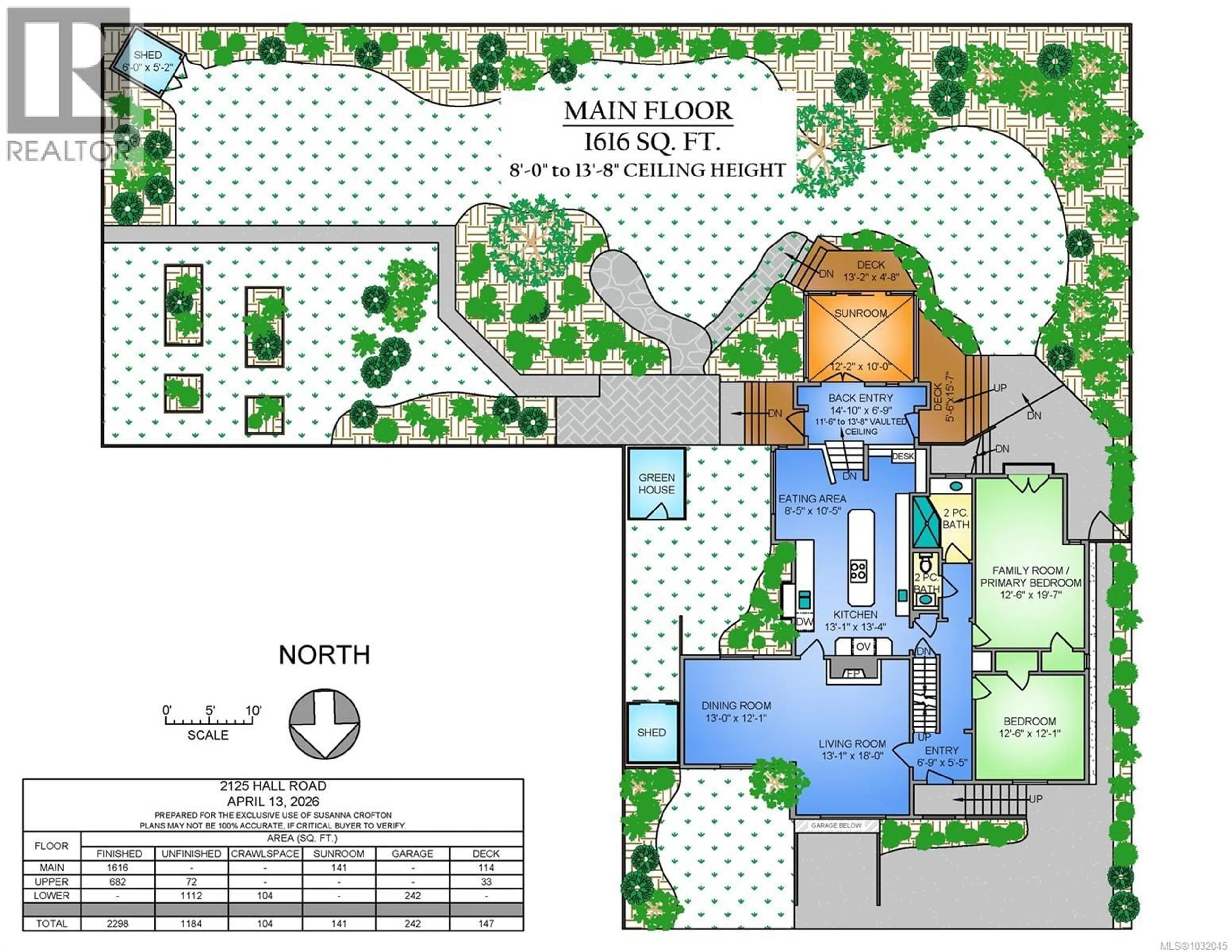 Floor plan for 2125 HALL ROAD, Oak Bay British Columbia V8S2P4