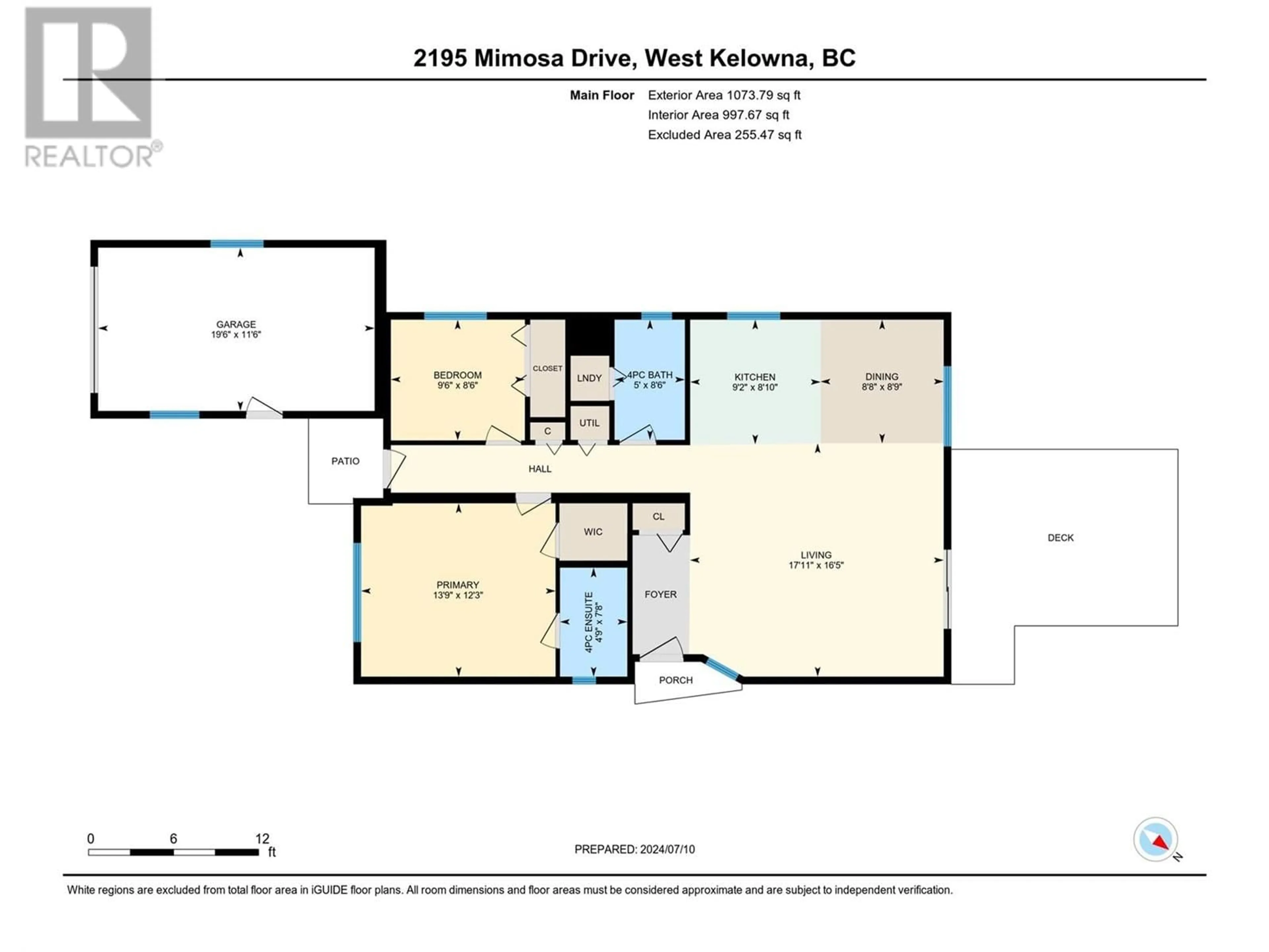 Floor plan for 2195 Mimosa Drive, West Kelowna British Columbia V4T3A5