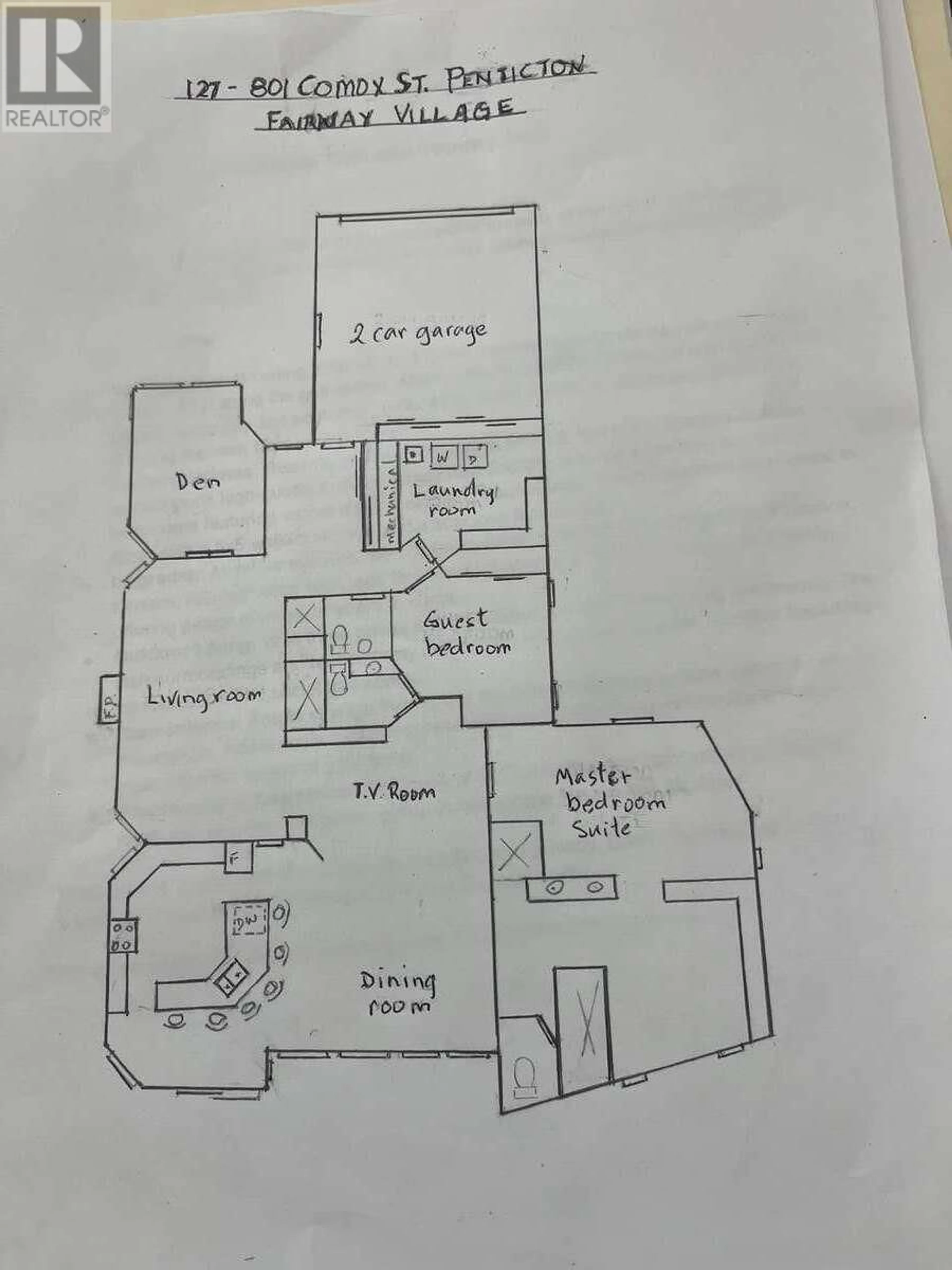 Floor plan for 127 - 801 COMOX STREET, Penticton British Columbia V2A8G5