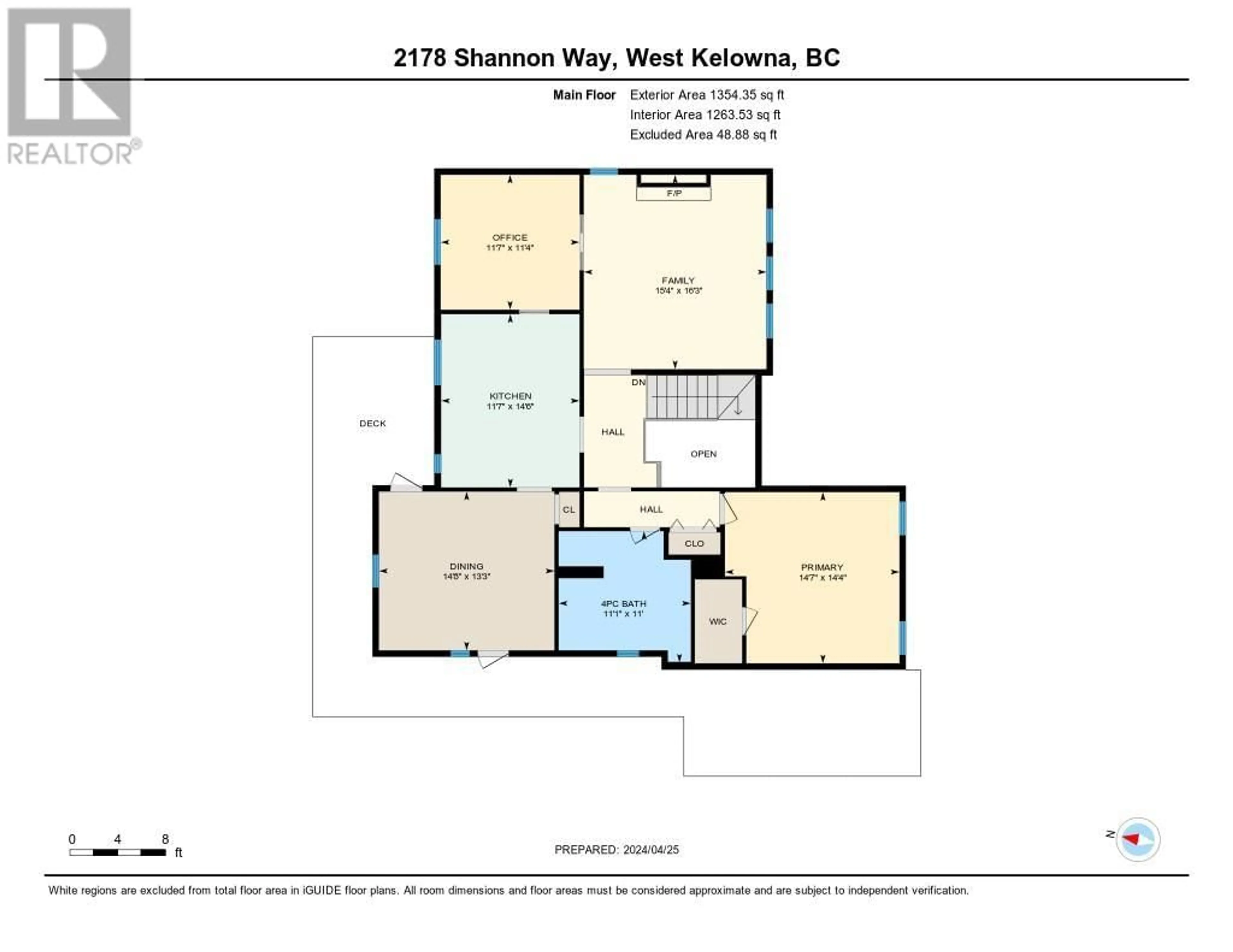 Floor plan for 2178 Shannon Way, West Kelowna British Columbia V4T1S3