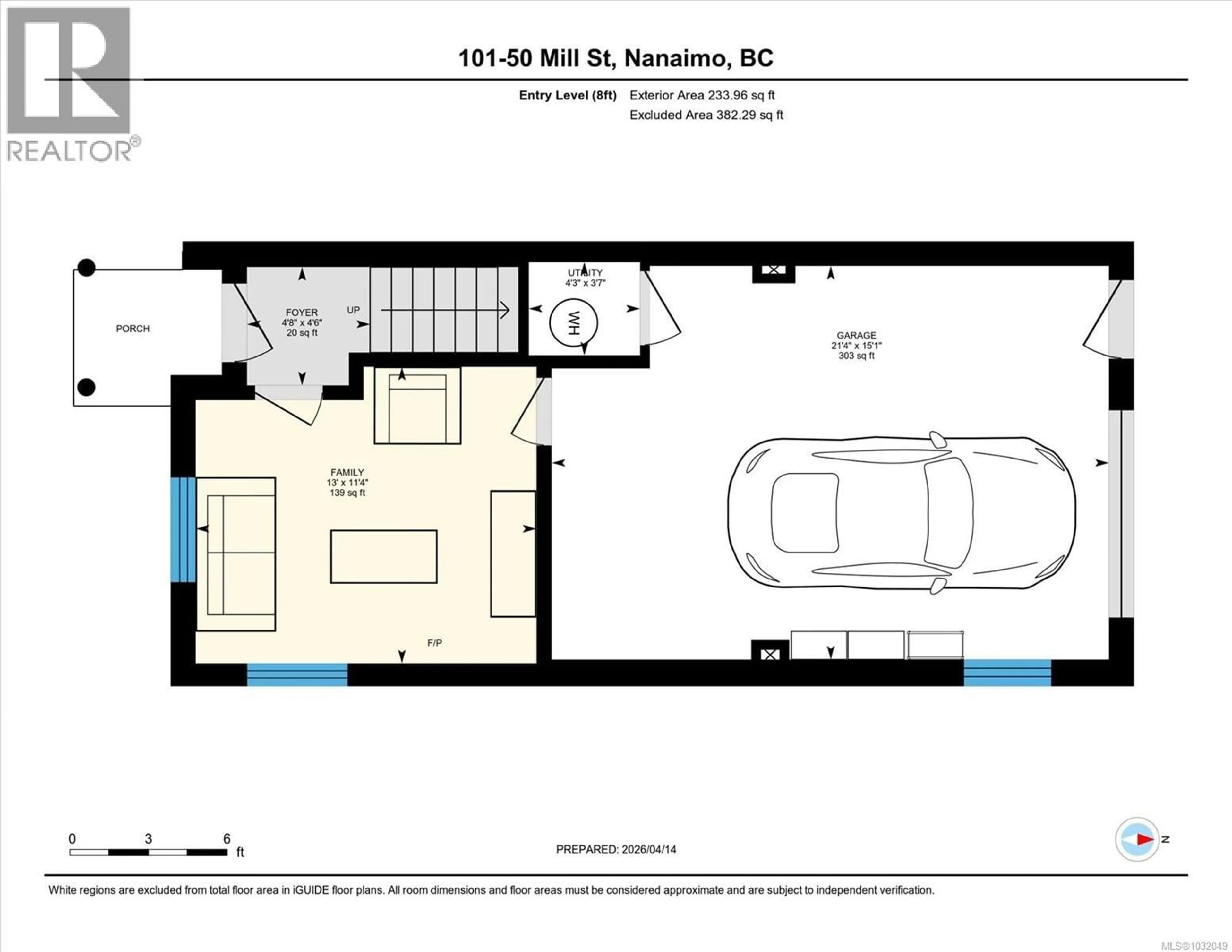Floor plan for 101 - 50 MILL STREET, Nanaimo British Columbia V9R5A6