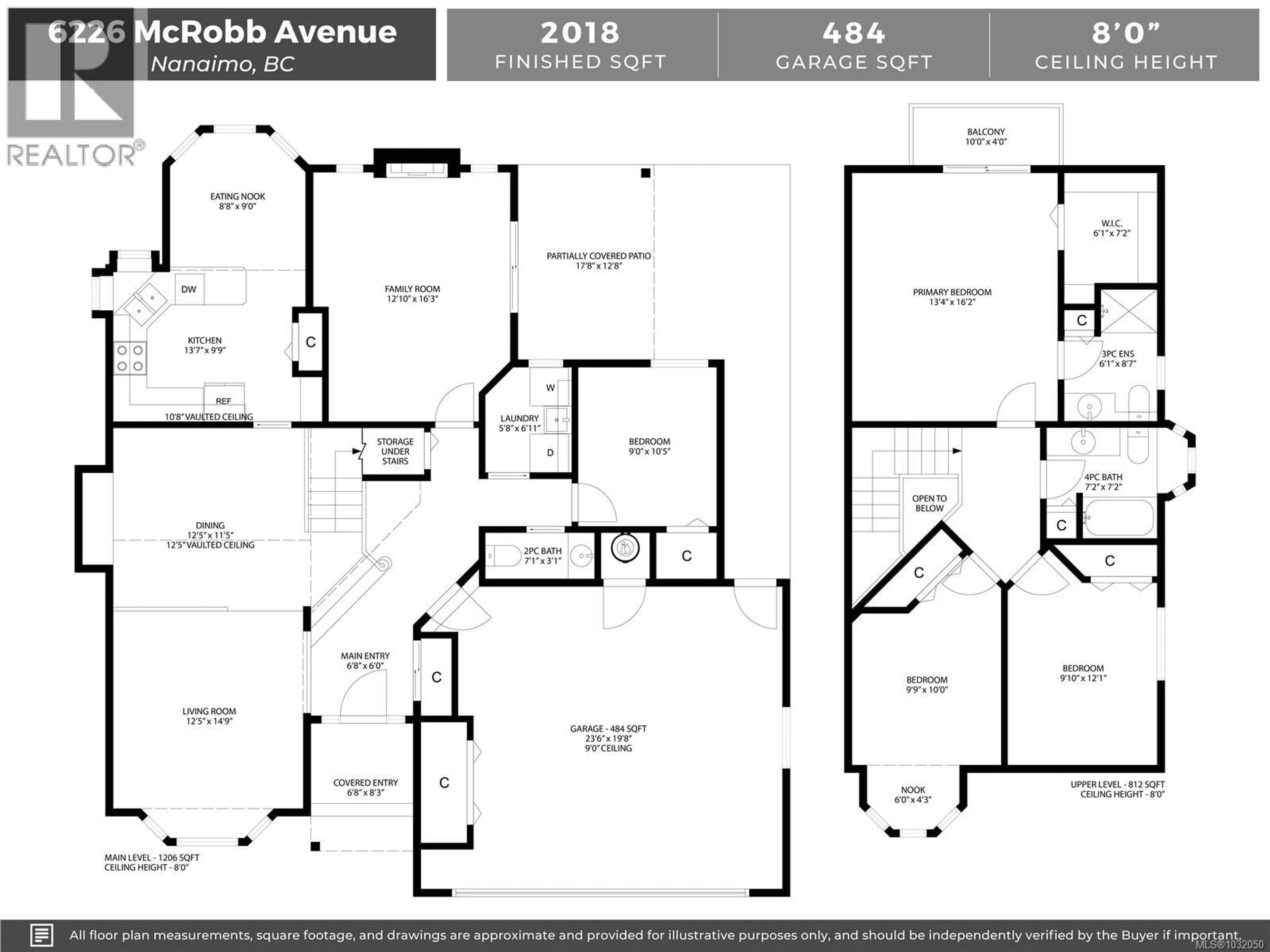 Floor plan for 6226 MCROBB AVENUE, Nanaimo British Columbia V9V1L2