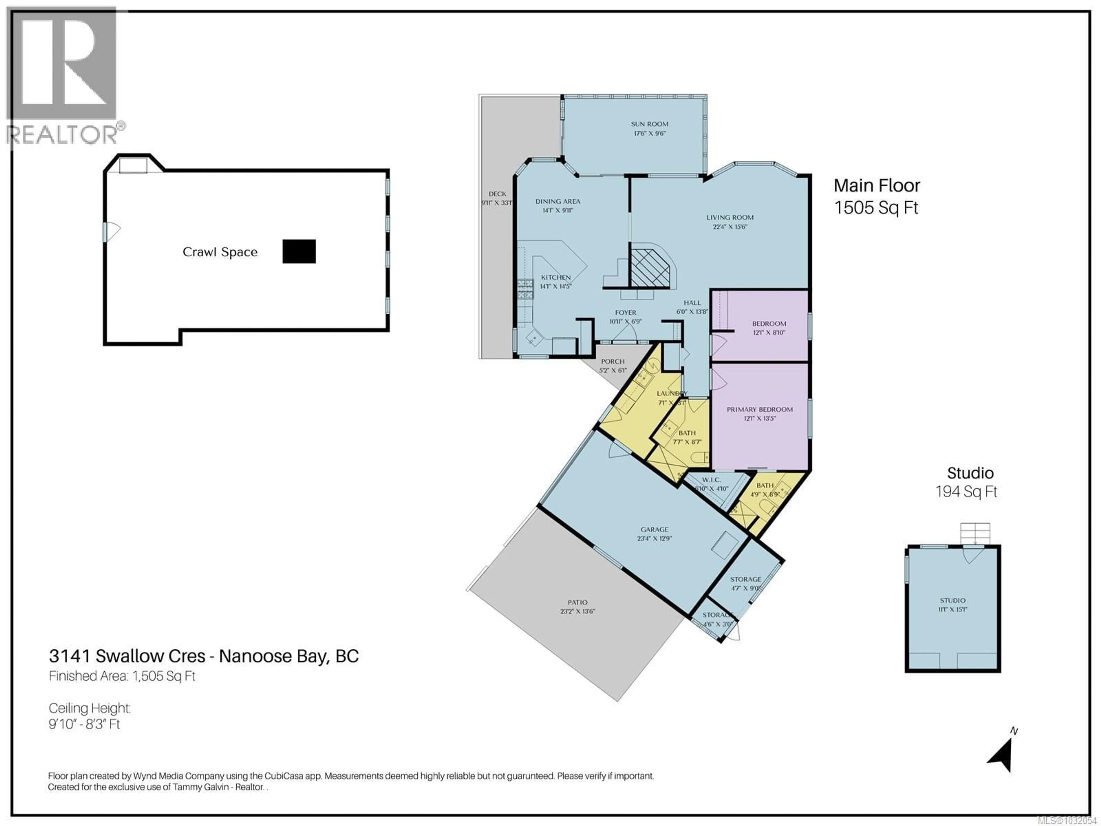 Floor plan for 3141 SWALLOW CRESCENT, Nanoose Bay British Columbia V9P9J2