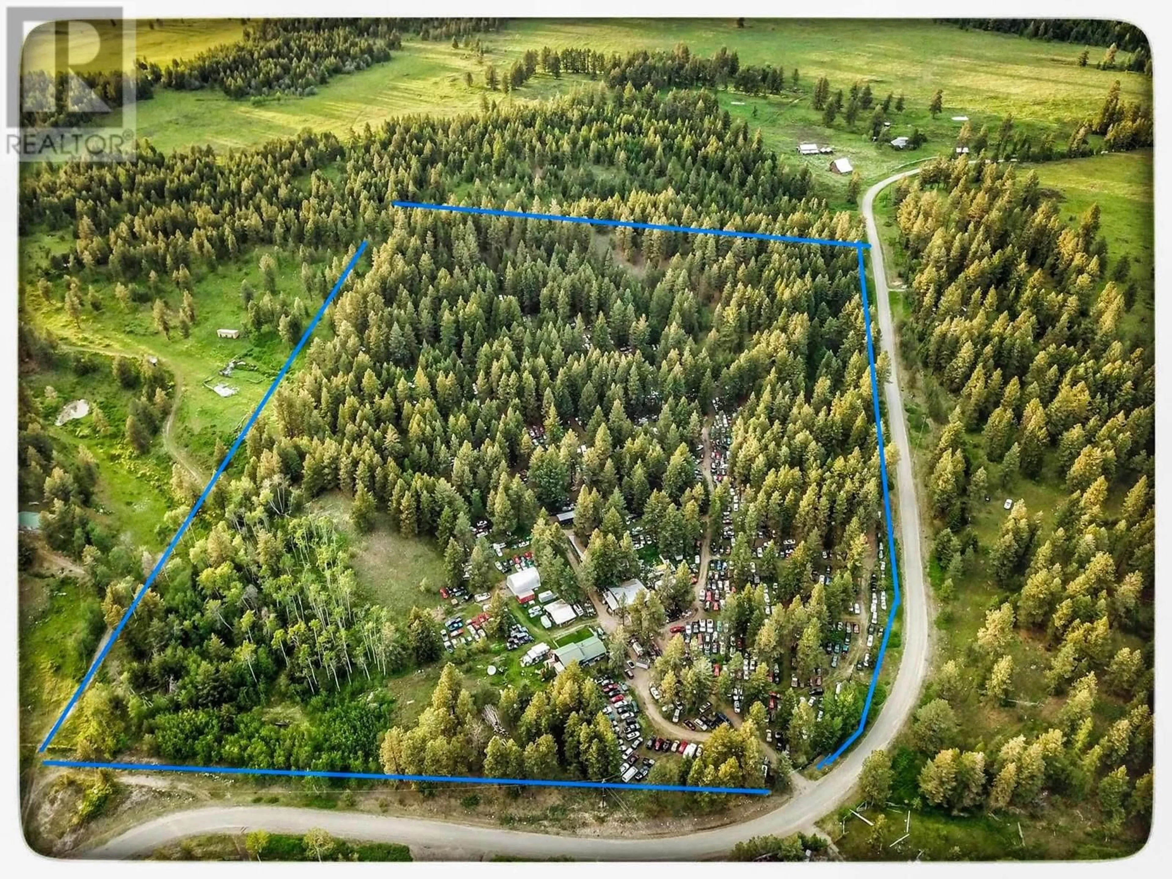 A pic from outside/outdoor area/front of a property/back of a property/a pic from drone, forest/trees view for 6725 SIDLEY MOUNTAIN ROAD, Bridesville British Columbia V0H1B0