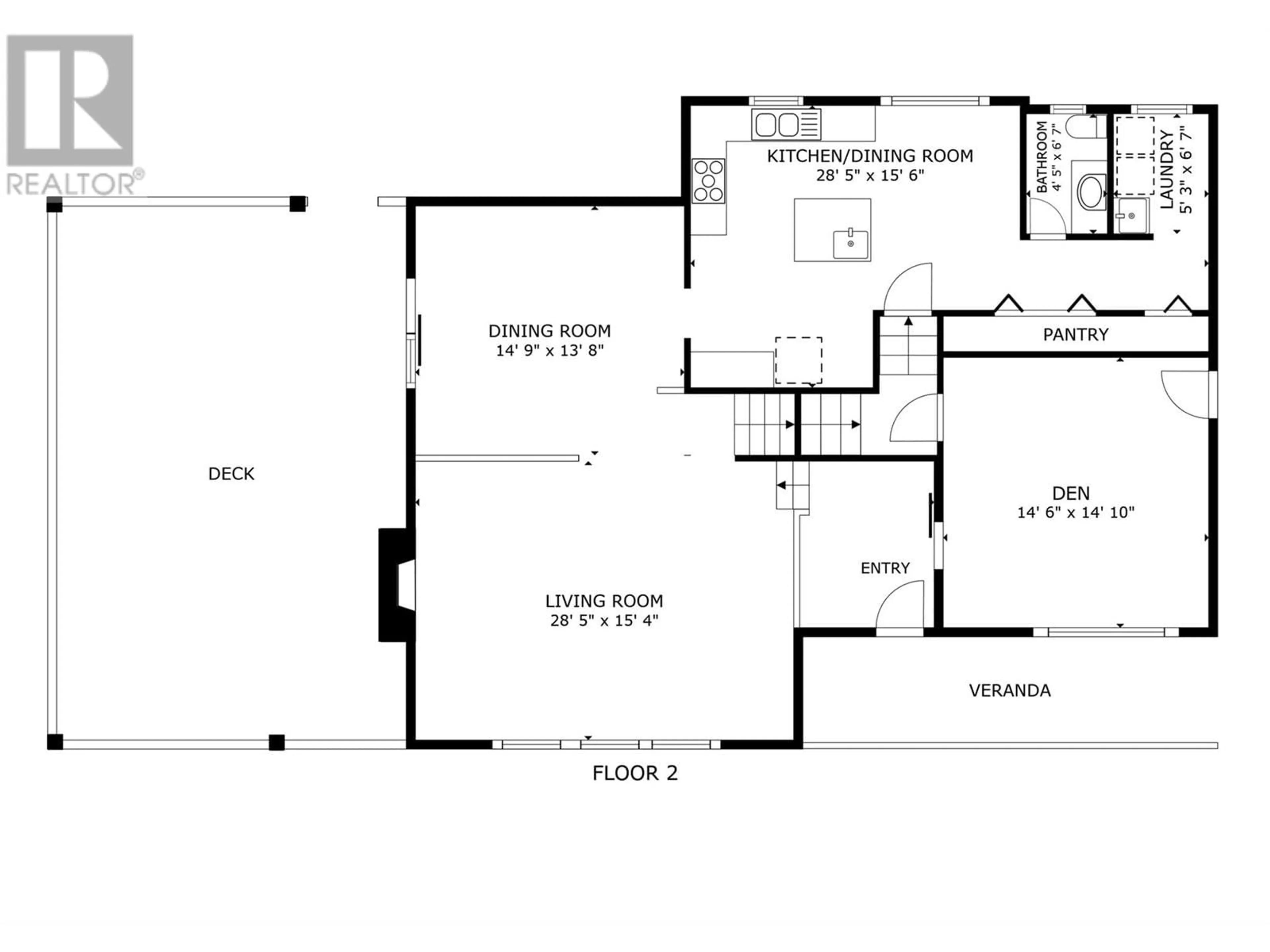 Floor plan for 410 Clifton Road, Kelowna British Columbia V1V1A5