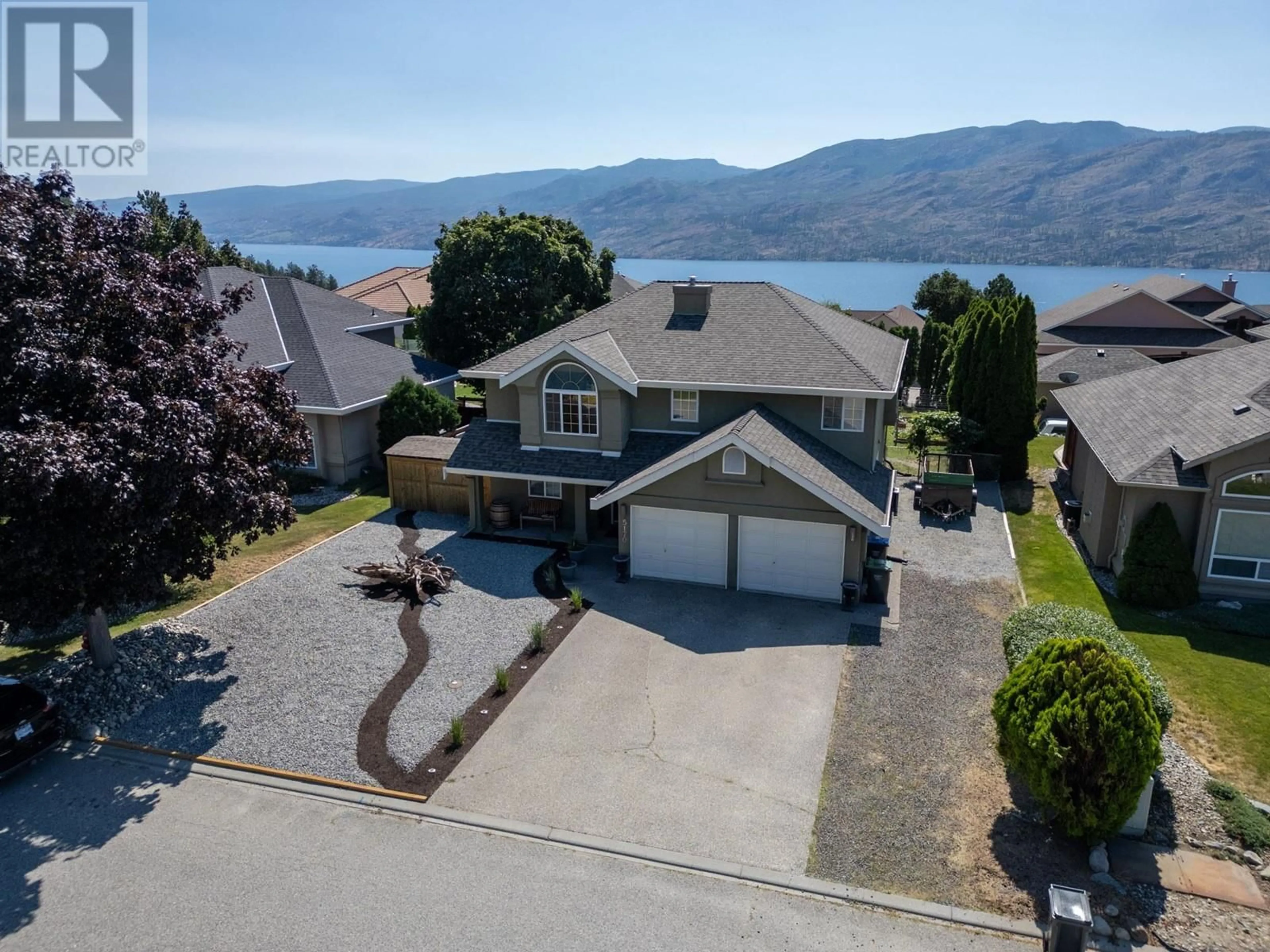 Frontside or backside of a home, the street view for 5170 Morrison Crescent, Peachland British Columbia V0H1X2