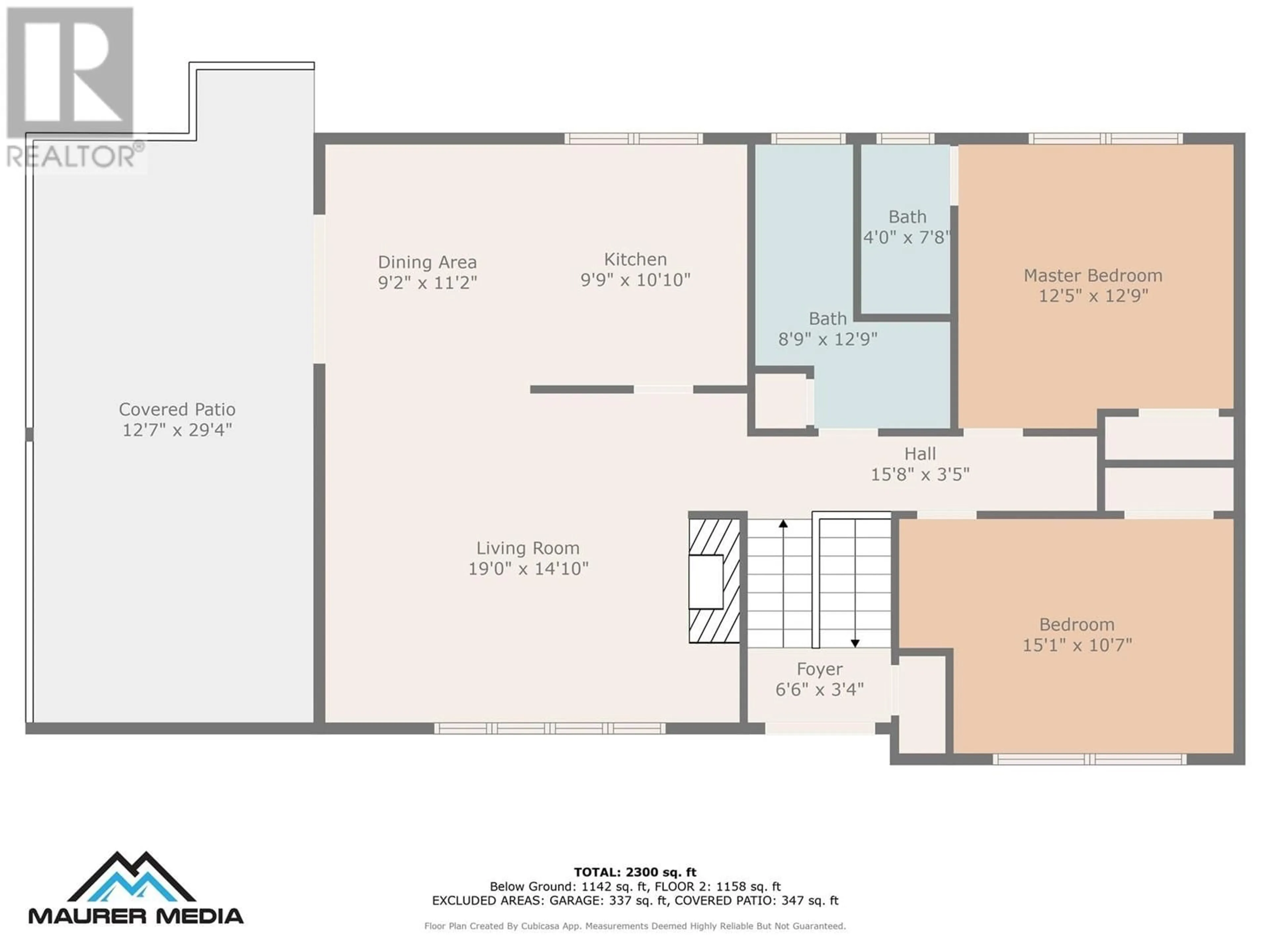 Floor plan for 895 Theodora Road, Kelowna British Columbia V1X5T1