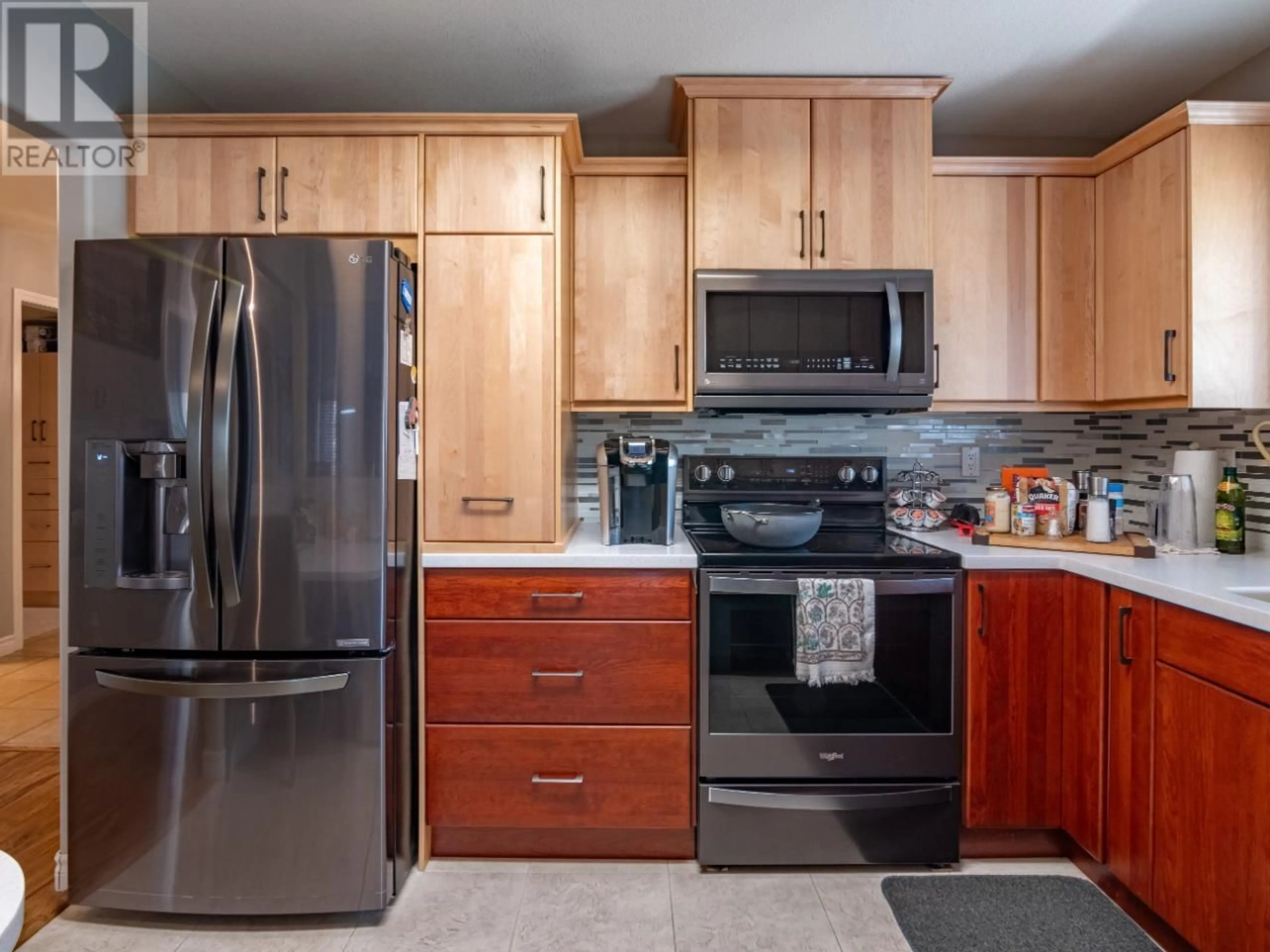 Standard kitchen, wood floors for 2245 ATKINSON Street Unit# 301, Penticton British Columbia V2A8R7