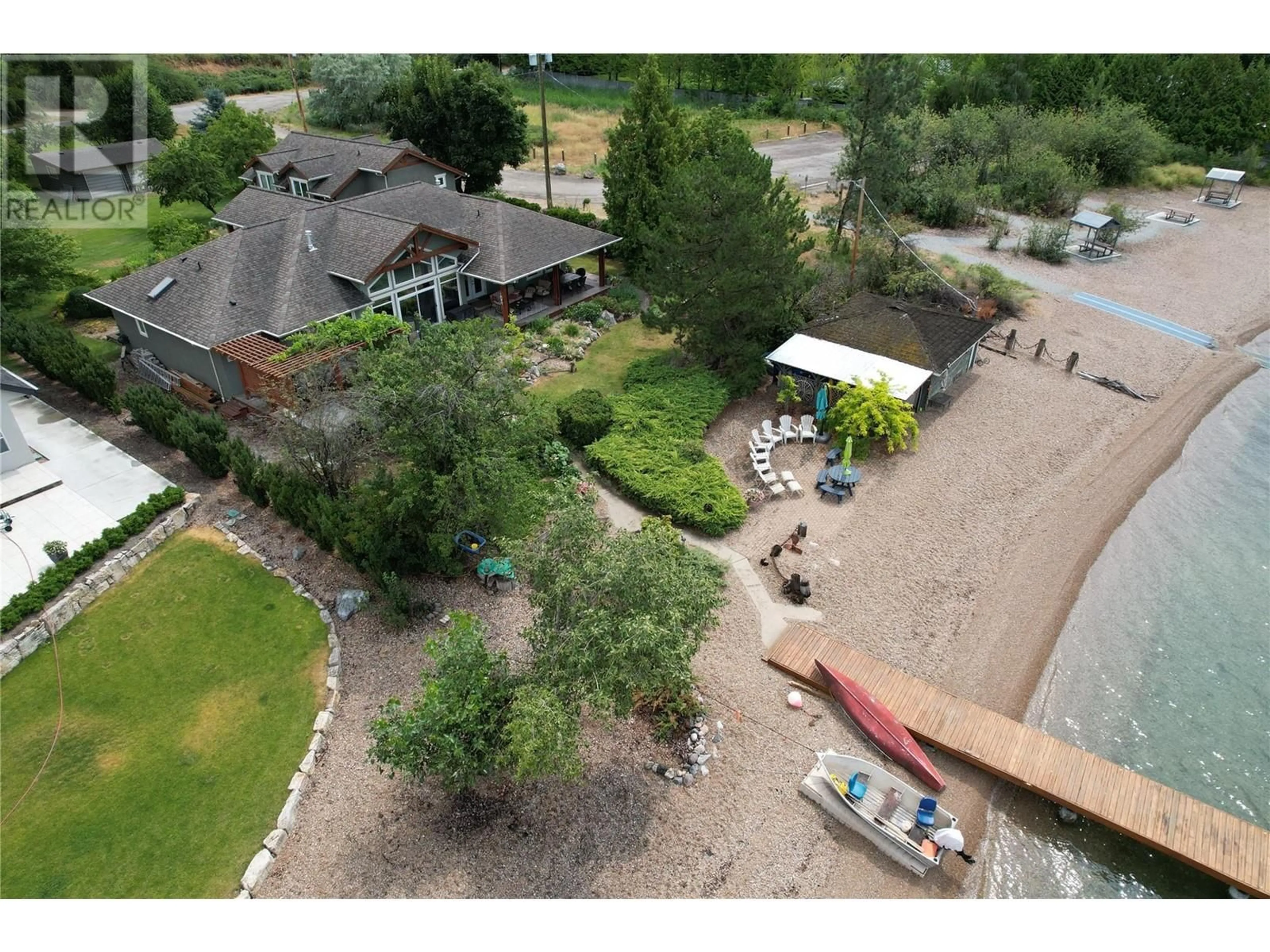 A pic from outside/outdoor area/front of a property/back of a property/a pic from drone, unknown for 15714 Whiskey Cove Road, Lake Country British Columbia V4V1C4