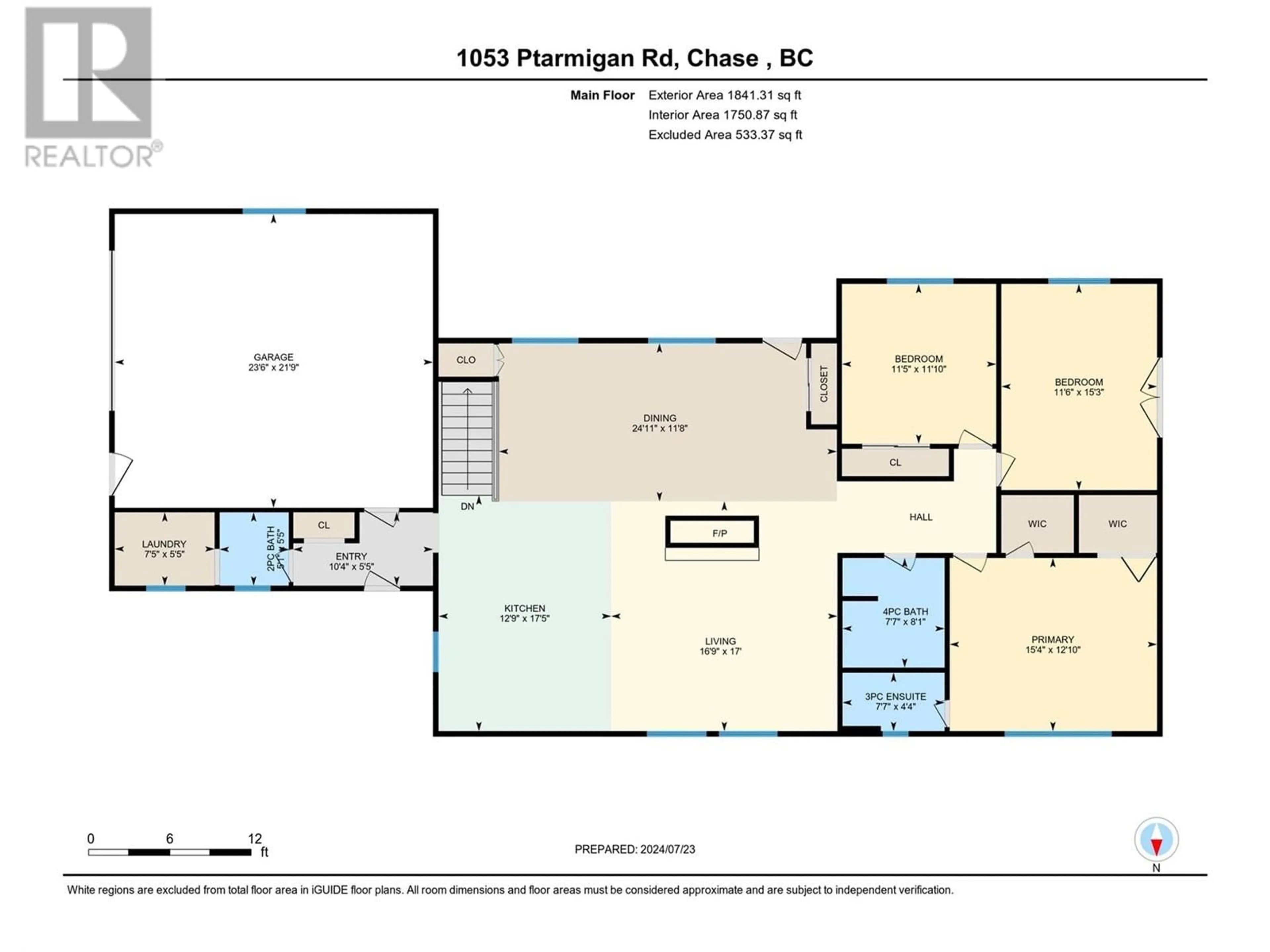 Floor plan for 1053 Ptarmigan Road, Chase British Columbia V0E1M1