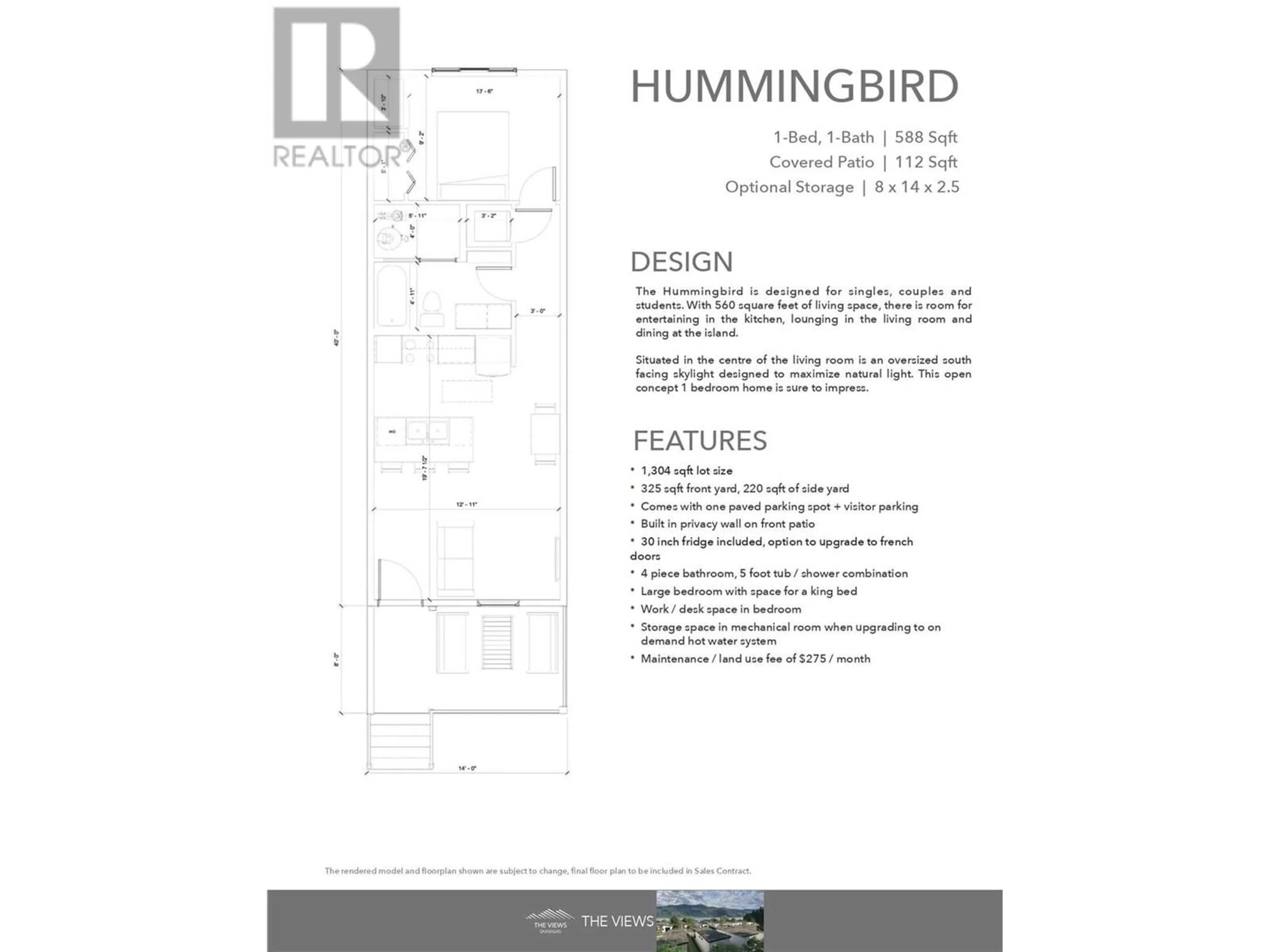 Floor plan for 12204 Westside Road Unit# P2-15, Vernon British Columbia V1H2A4