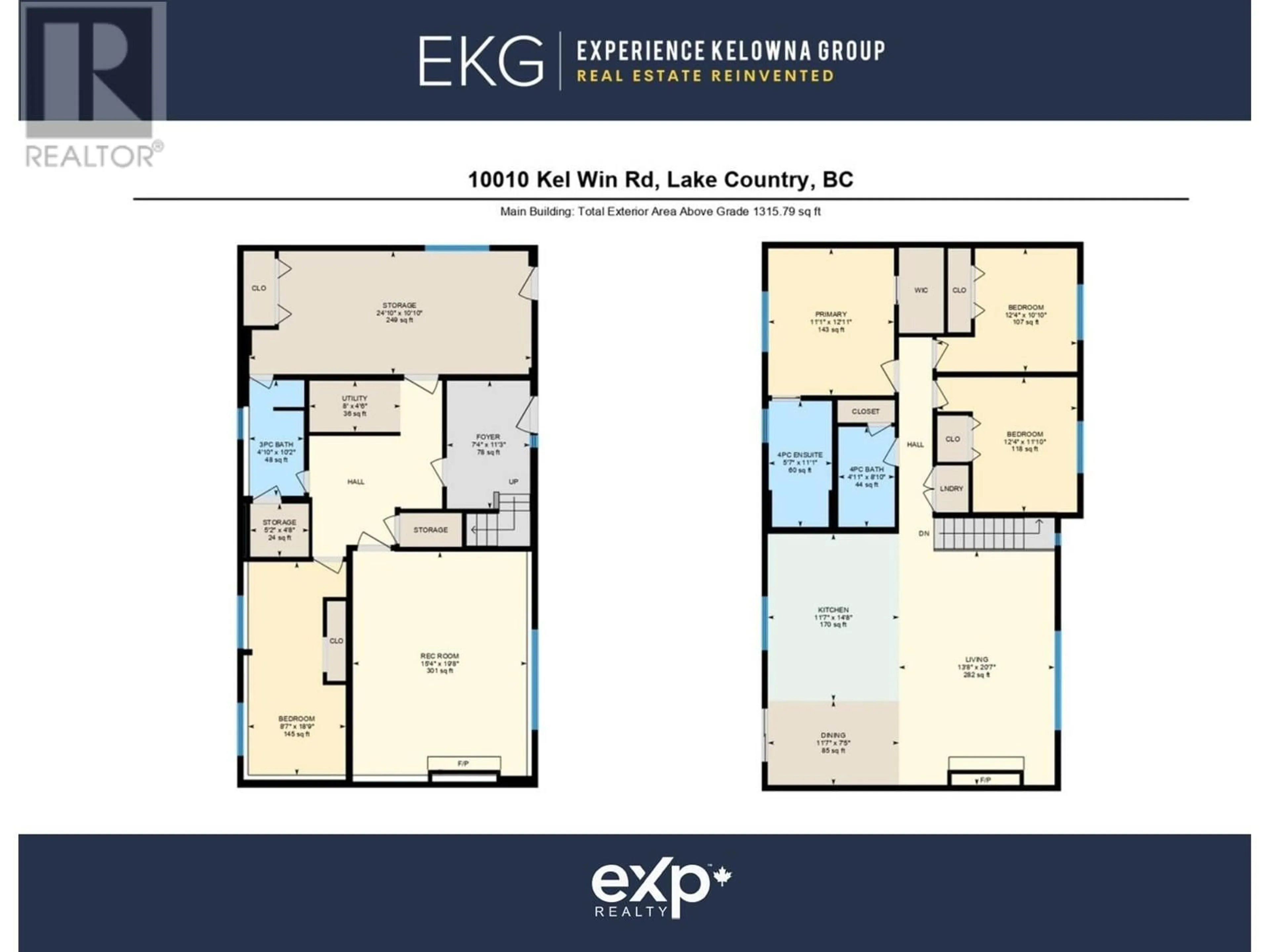 Floor plan for 10010 Kel Win Road, Lake Country British Columbia V4V1L4