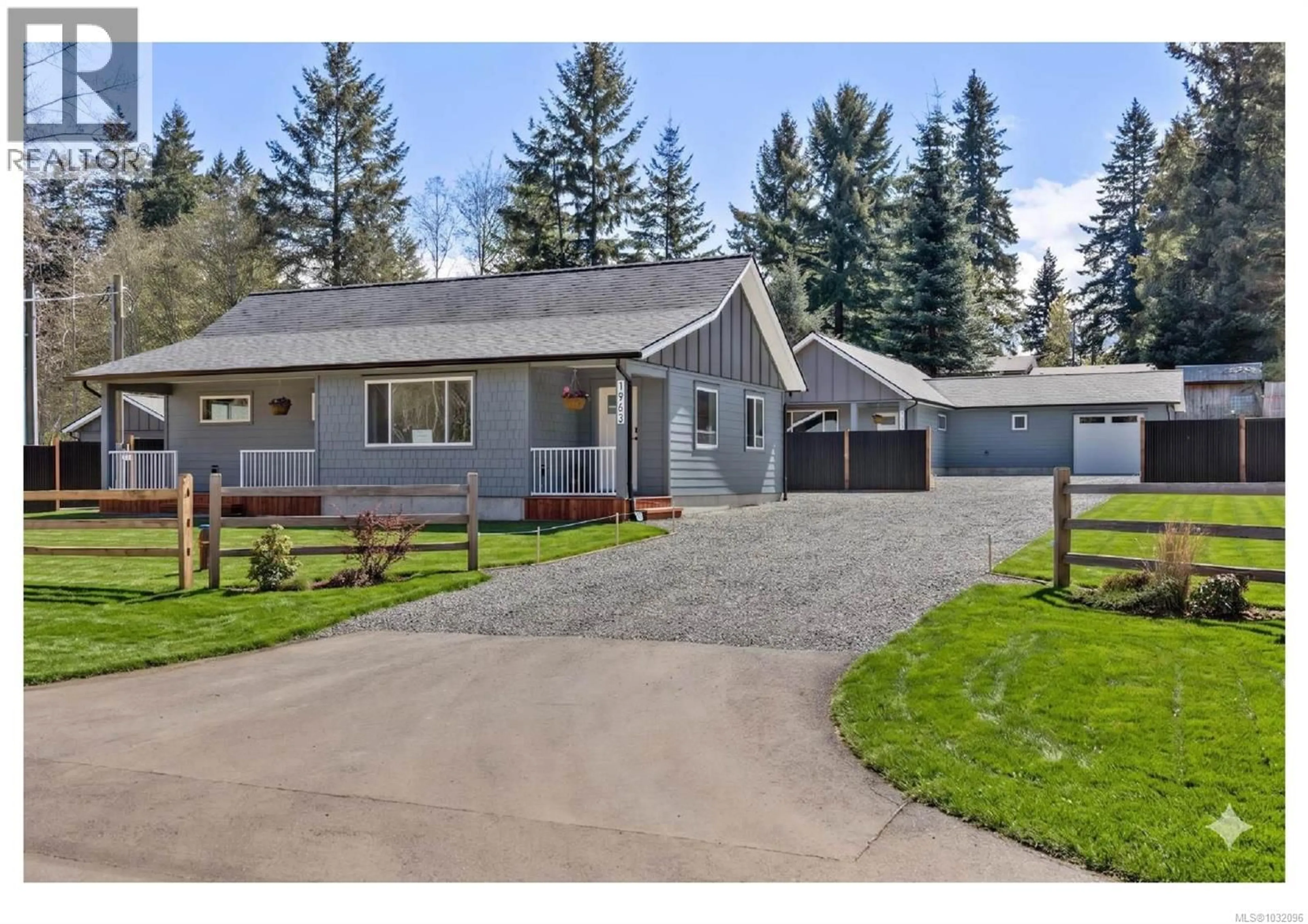 A pic from outside/outdoor area/front of a property/back of a property/a pic from drone, street for 1963 WILFRED ROAD, Black Creek British Columbia V9J1J8