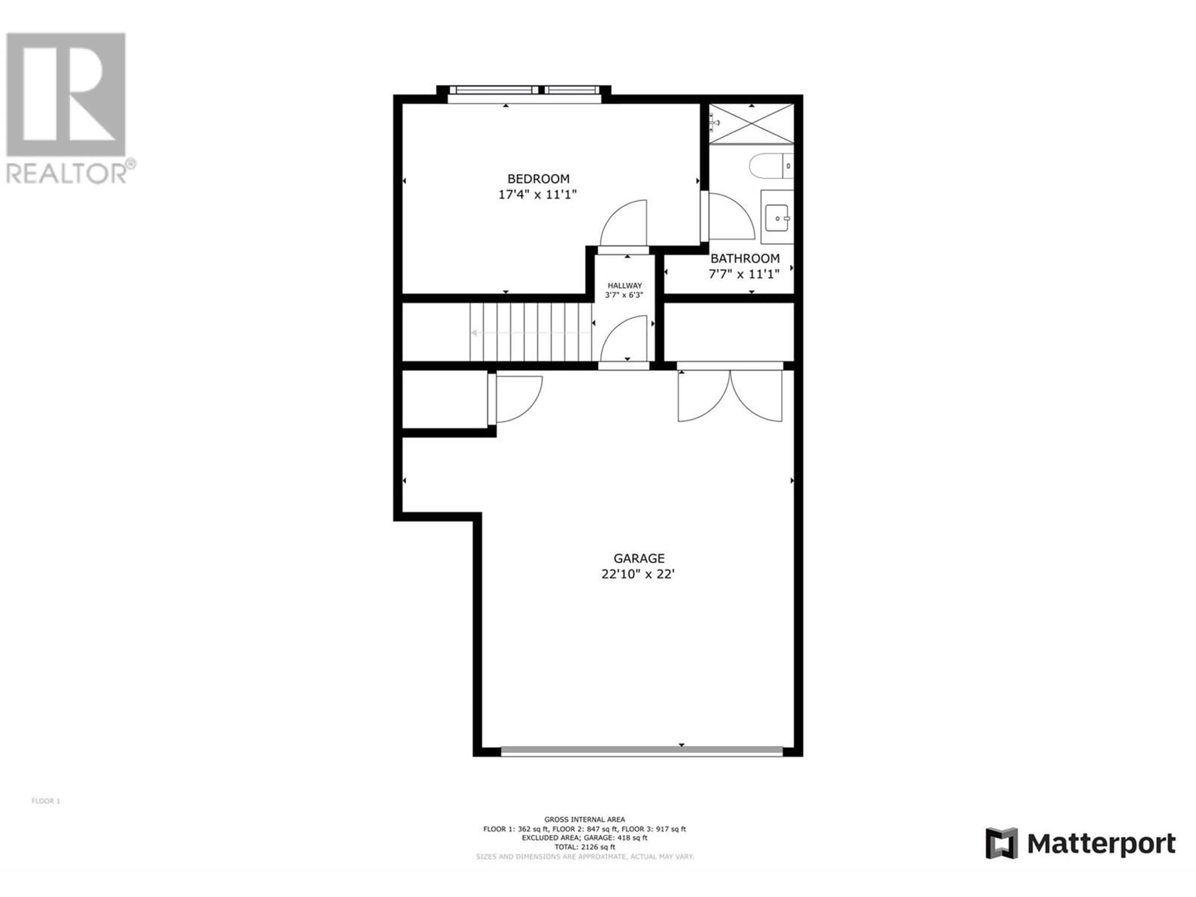 Floor plan for 4 - 105 PREDATOR RIDGE DRIVE, Vernon British Columbia V1H0A5