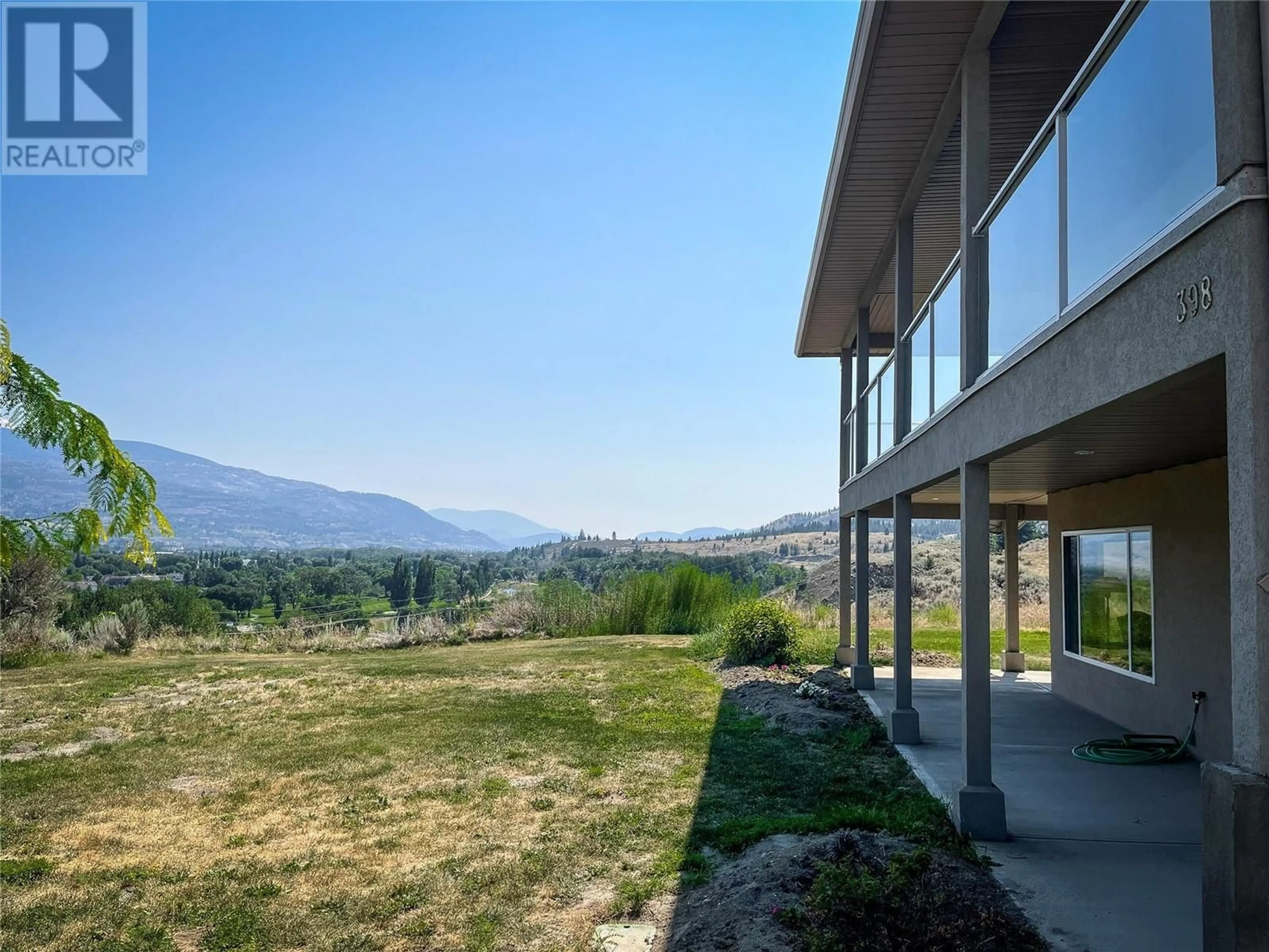 A pic from exterior of the house or condo, the view of mountain for 398 Ridge Road, Penticton British Columbia V2A8N7