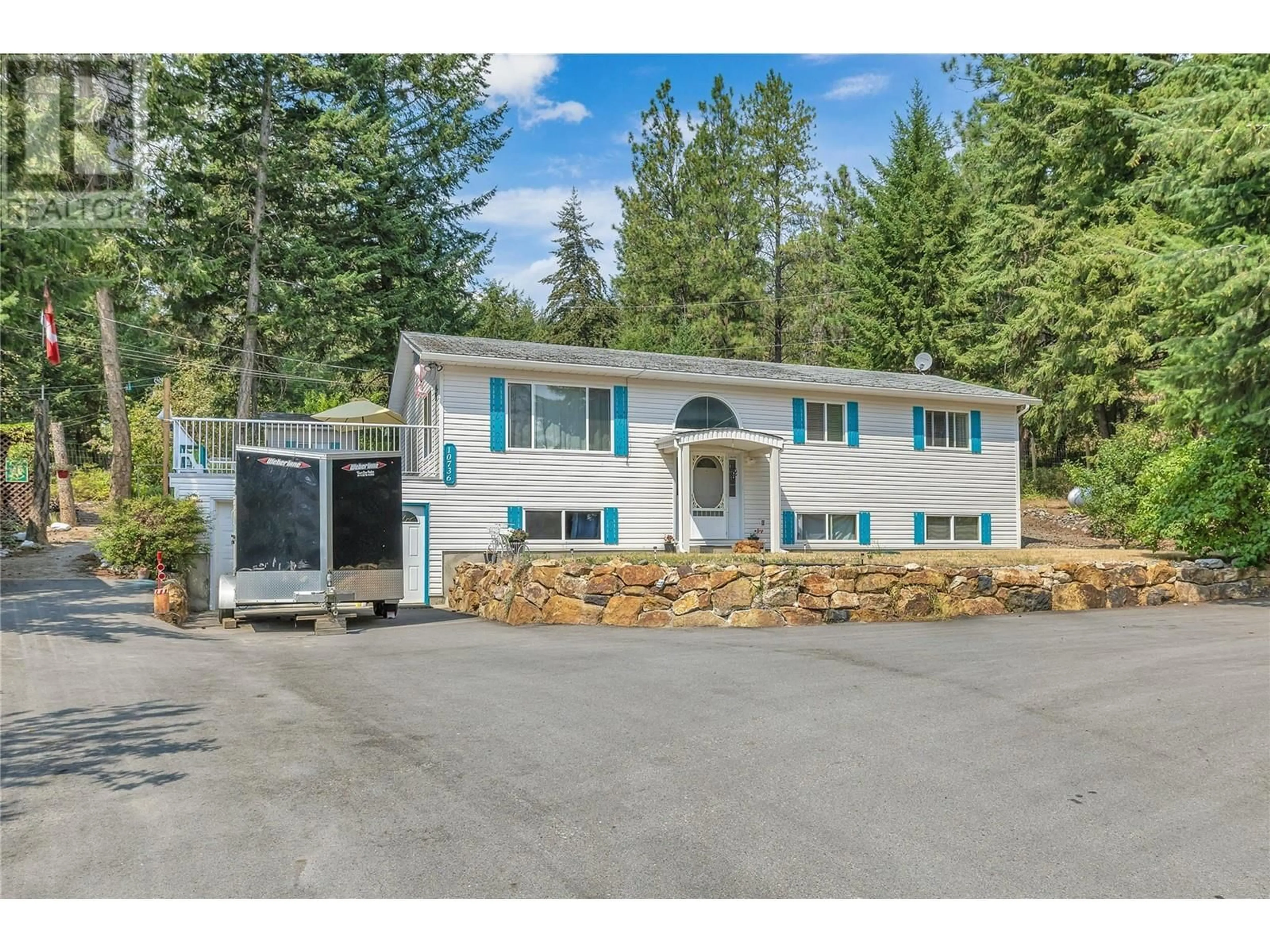 Frontside or backside of a home, cottage for 10736 Pinecrest Road, Vernon British Columbia V1H2C1