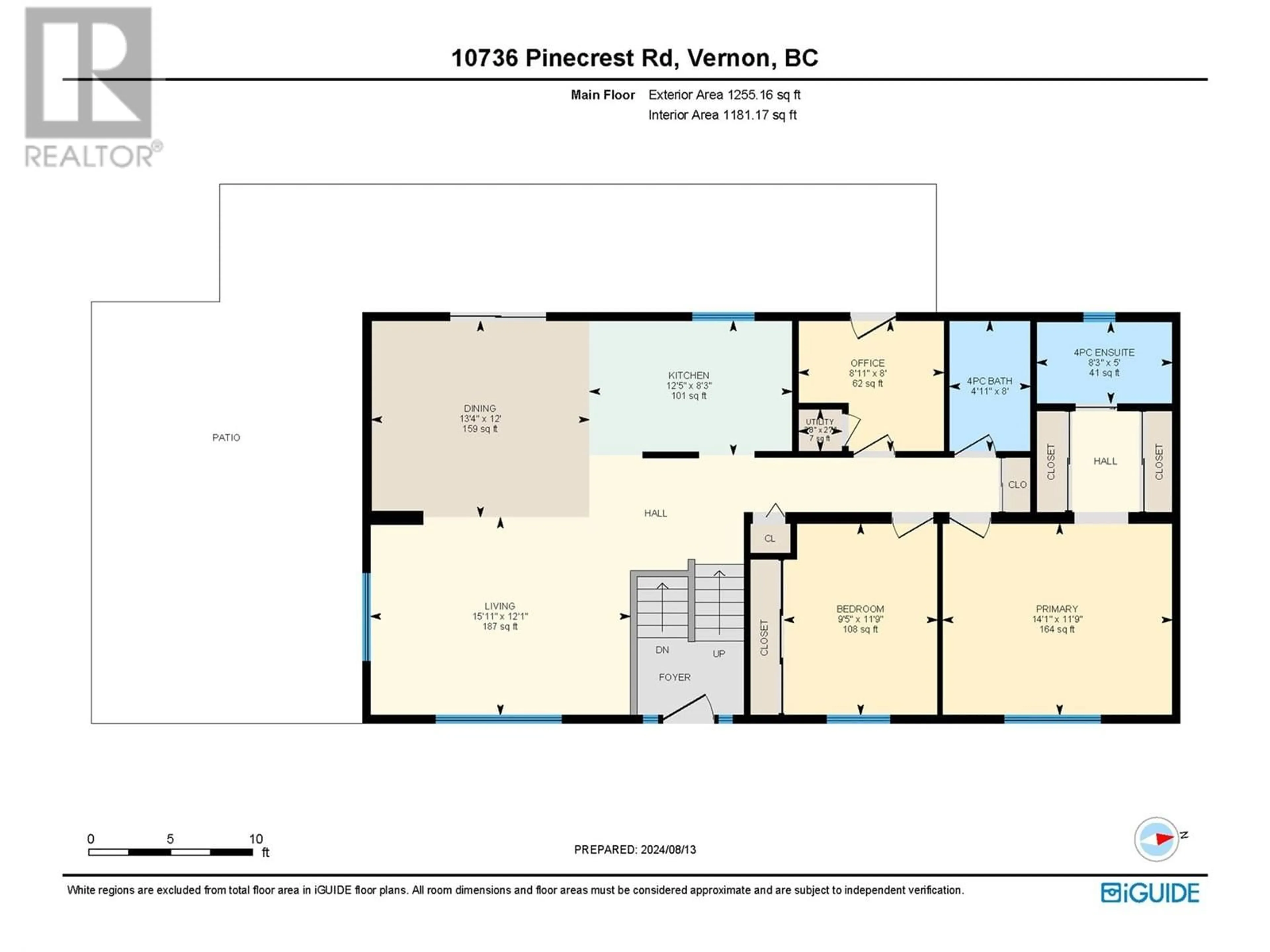 Floor plan for 10736 Pinecrest Road, Vernon British Columbia V1H2C1