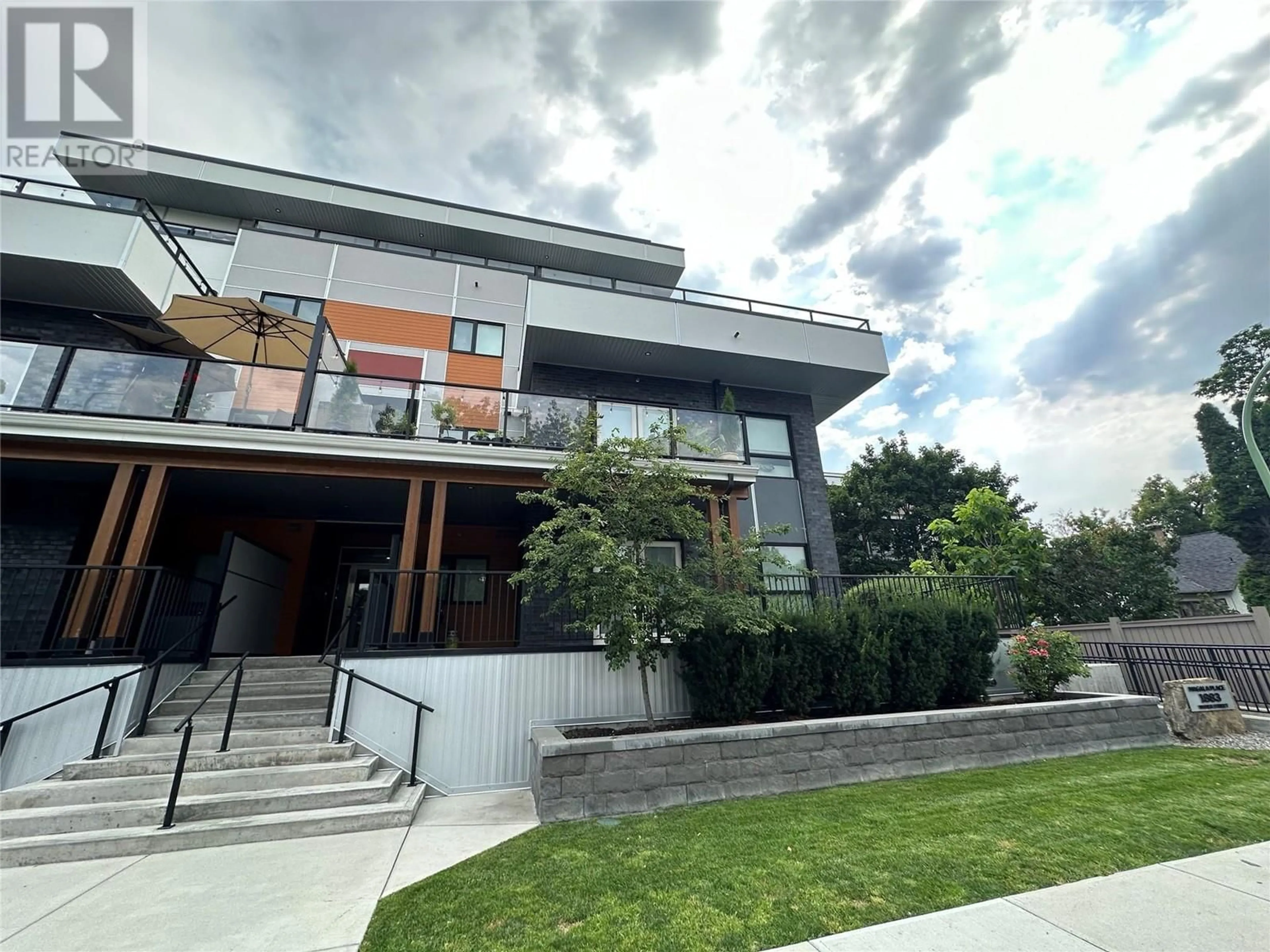 A pic from exterior of the house or condo, the front or back of building for 1883 Water Street Unit# 209, Kelowna British Columbia V1Y1K4