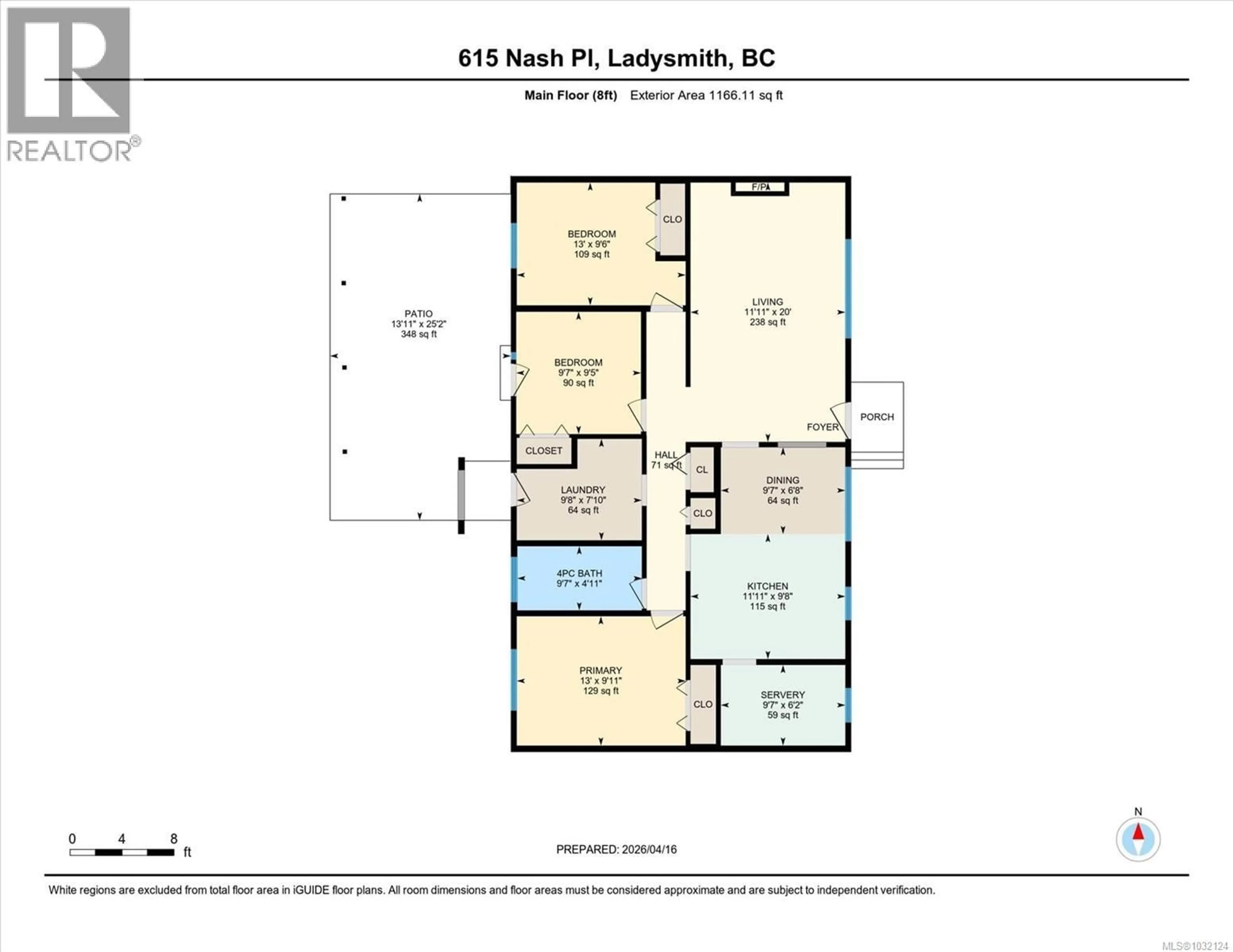 Floor plan for 615 NASH PLACE, Ladysmith British Columbia V9G1P2