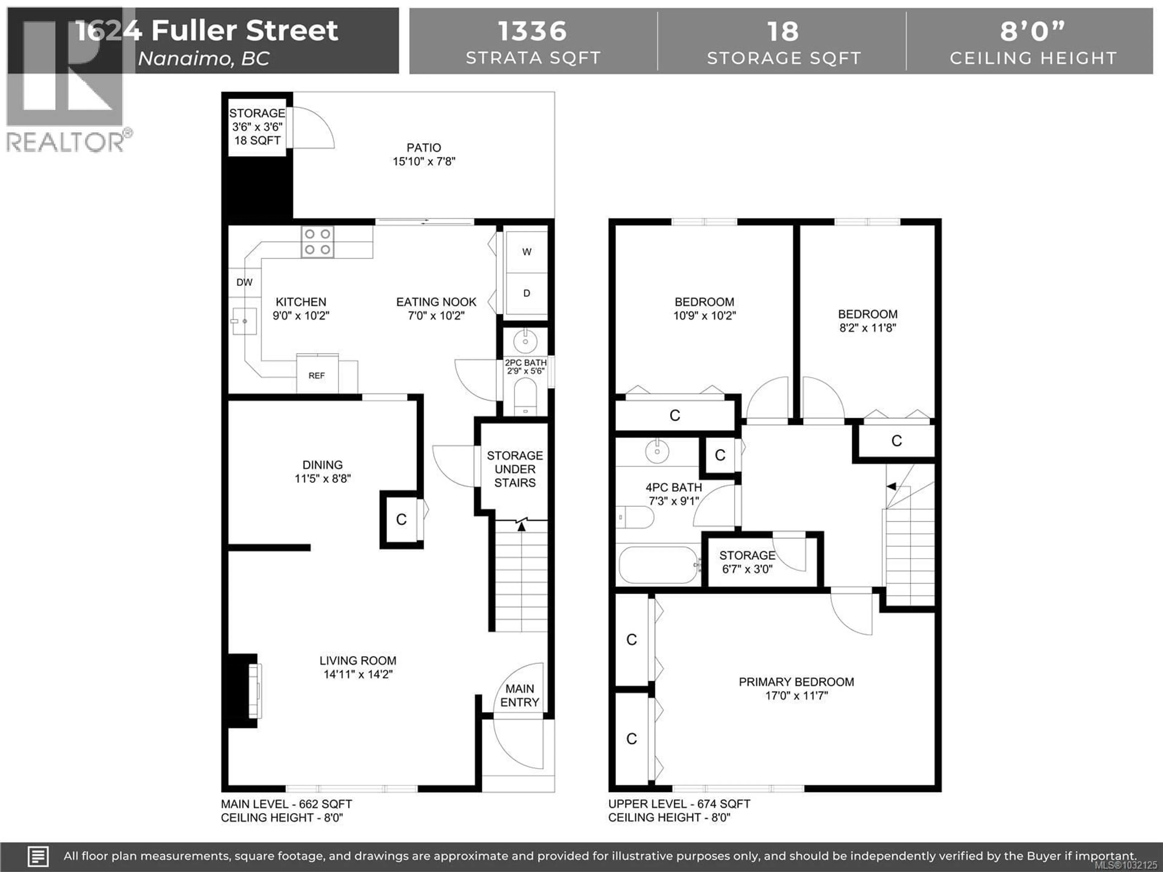 Floor plan for 1624 FULLER STREET, Nanaimo British Columbia V9L5R4