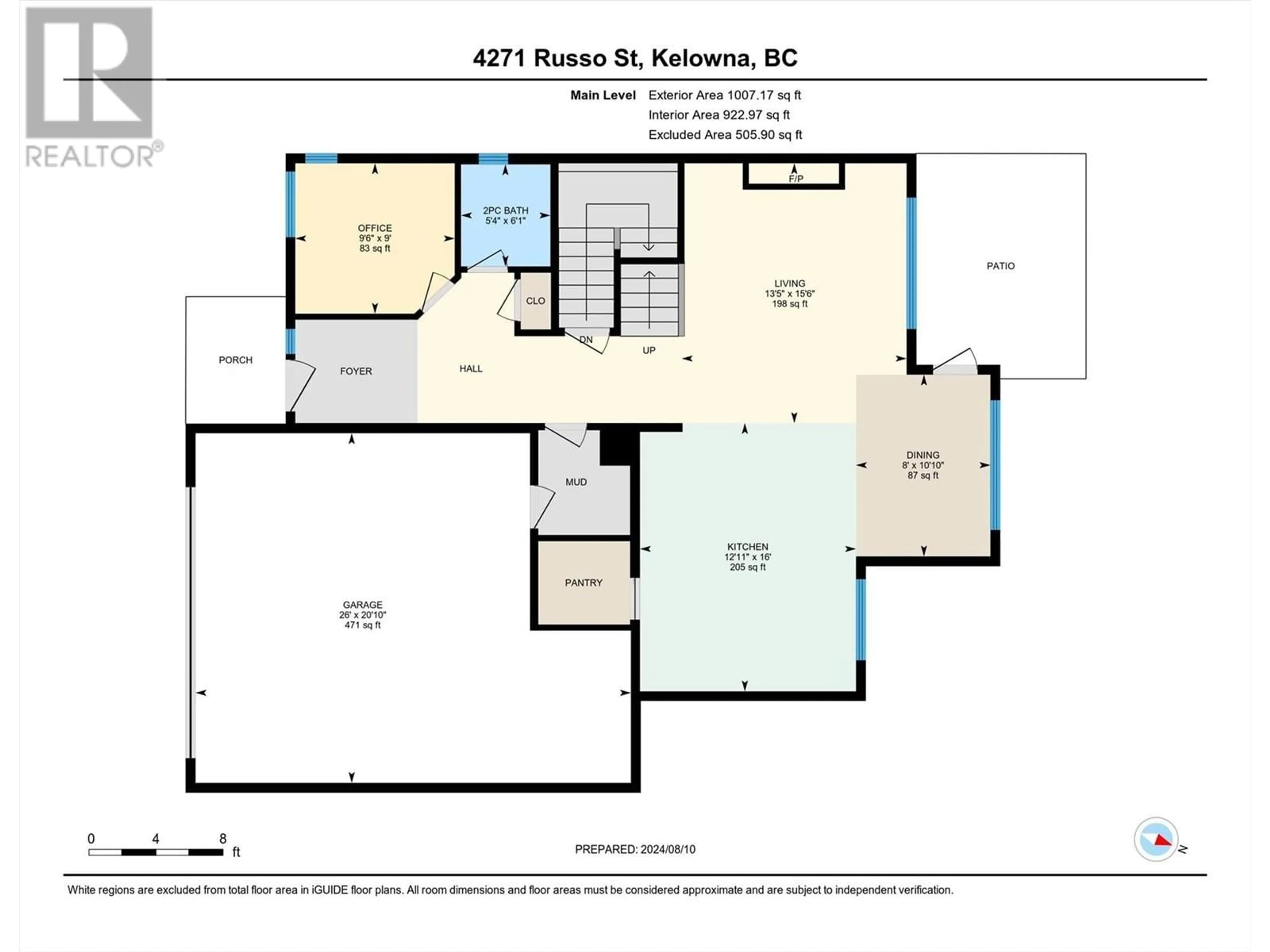 Floor plan for 4271 Russo Street, Kelowna British Columbia V1W0C6