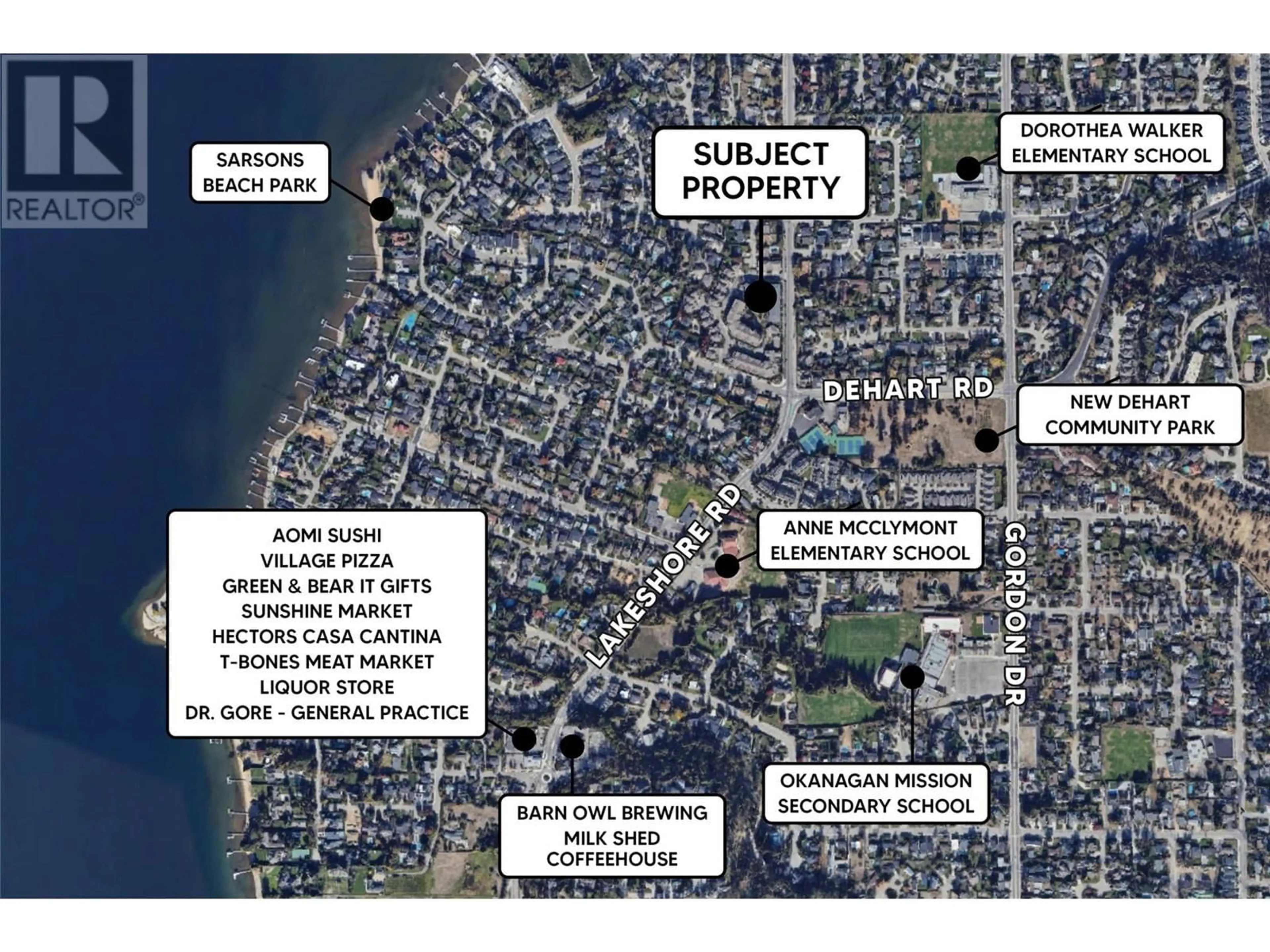 Picture of a map for 4380 Lakeshore Road Unit# 209, Kelowna British Columbia V1W5N3