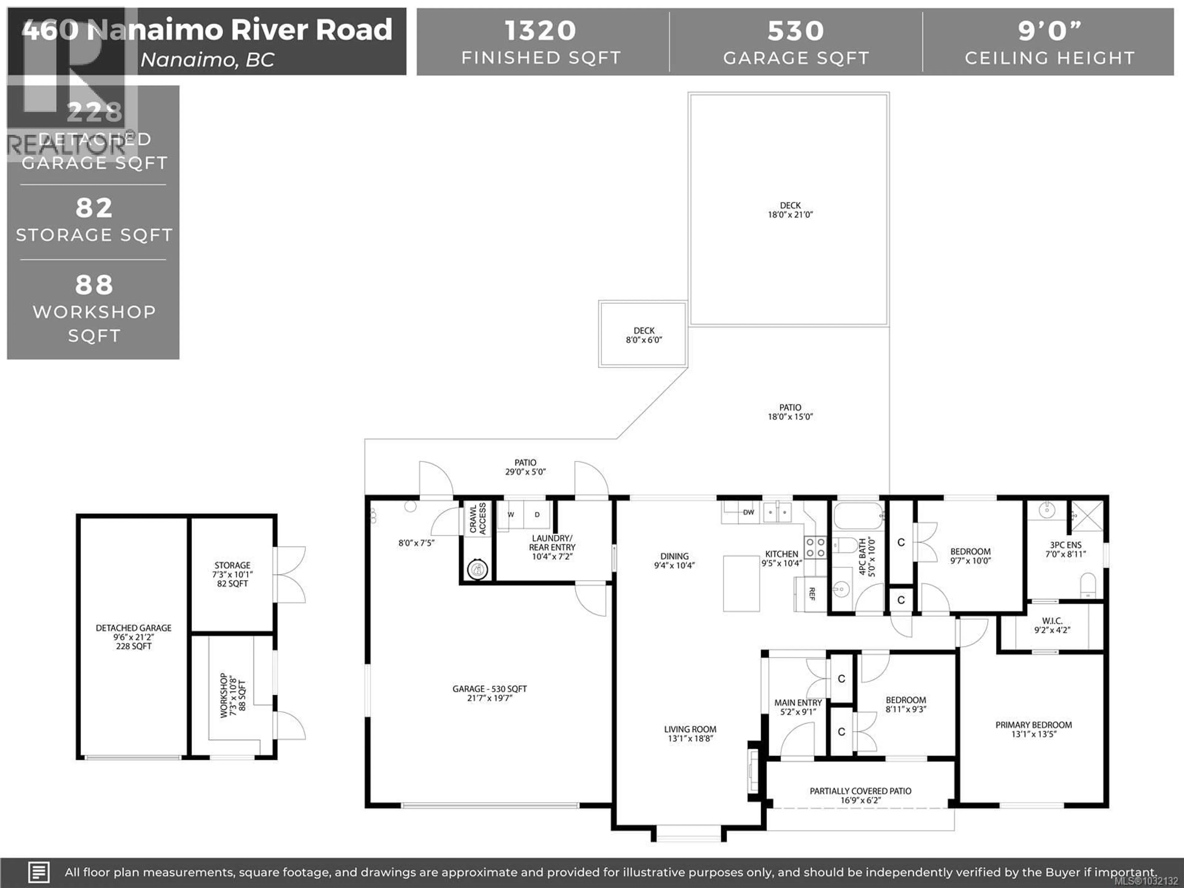 Floor plan for 460 NANAIMO RIVER ROAD, Nanaimo British Columbia V9X1E2